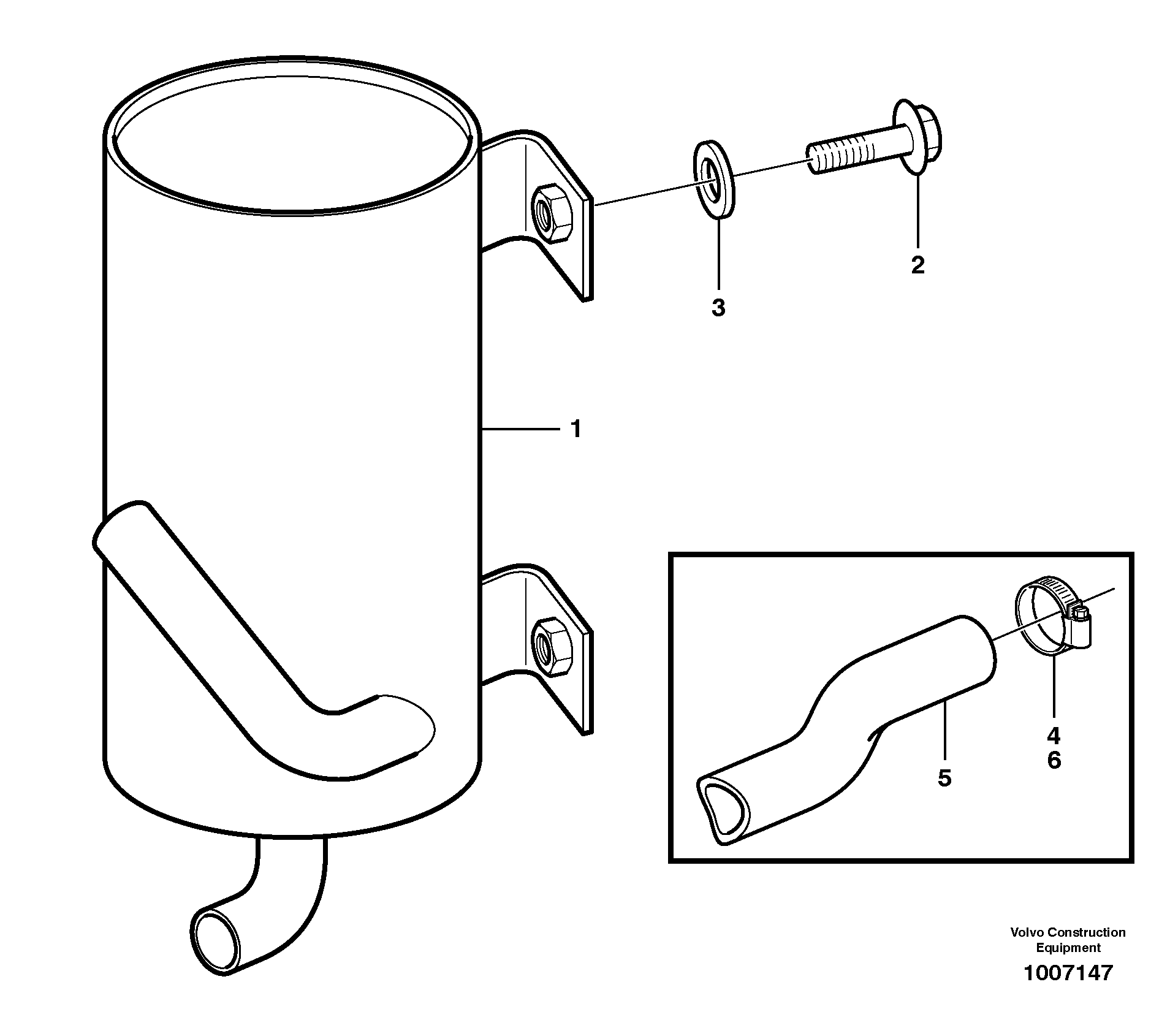 Crankcase ventilation 80425 — volvo parts diagram