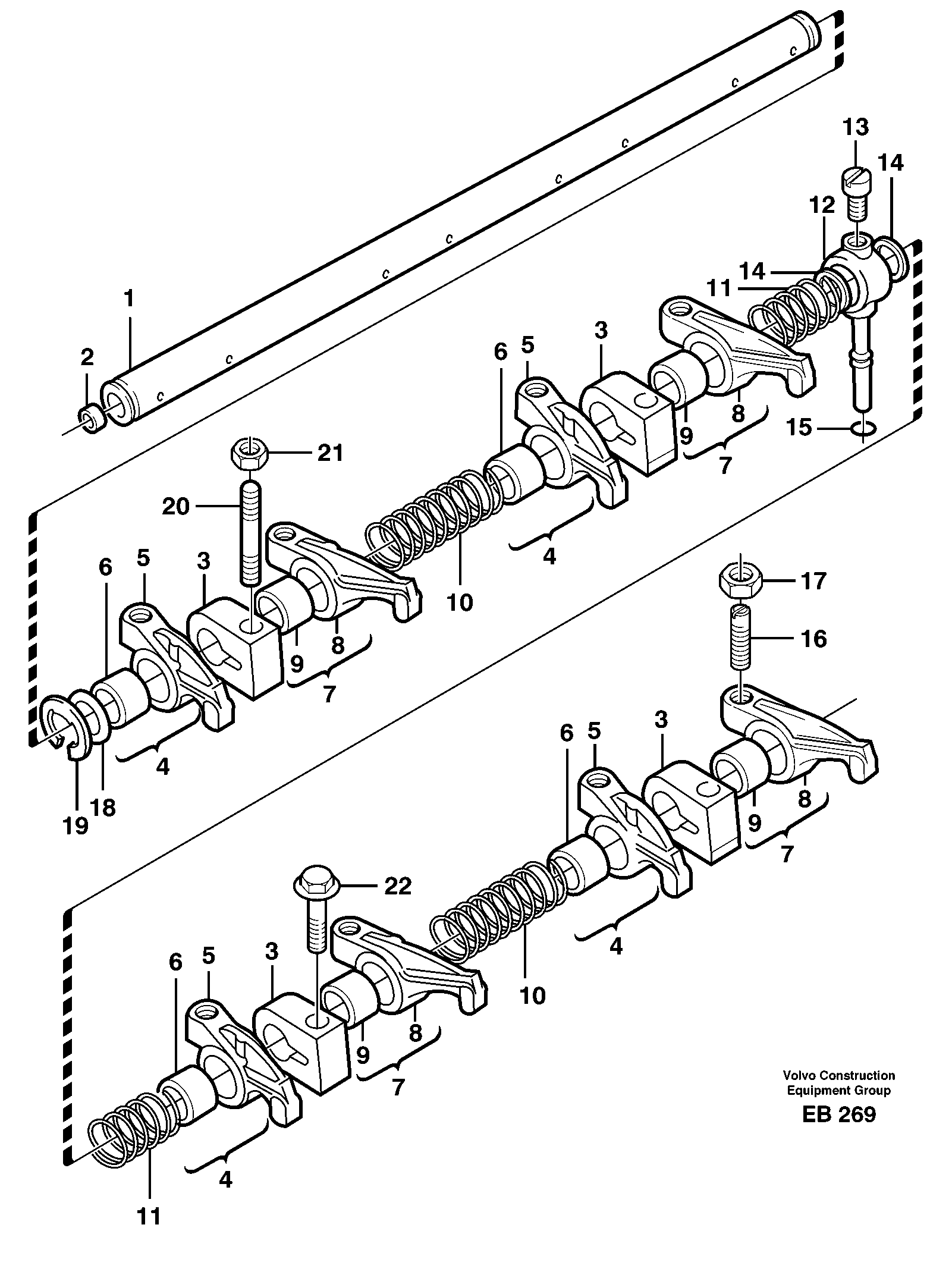 Valve mechanism — volvo parts diagram