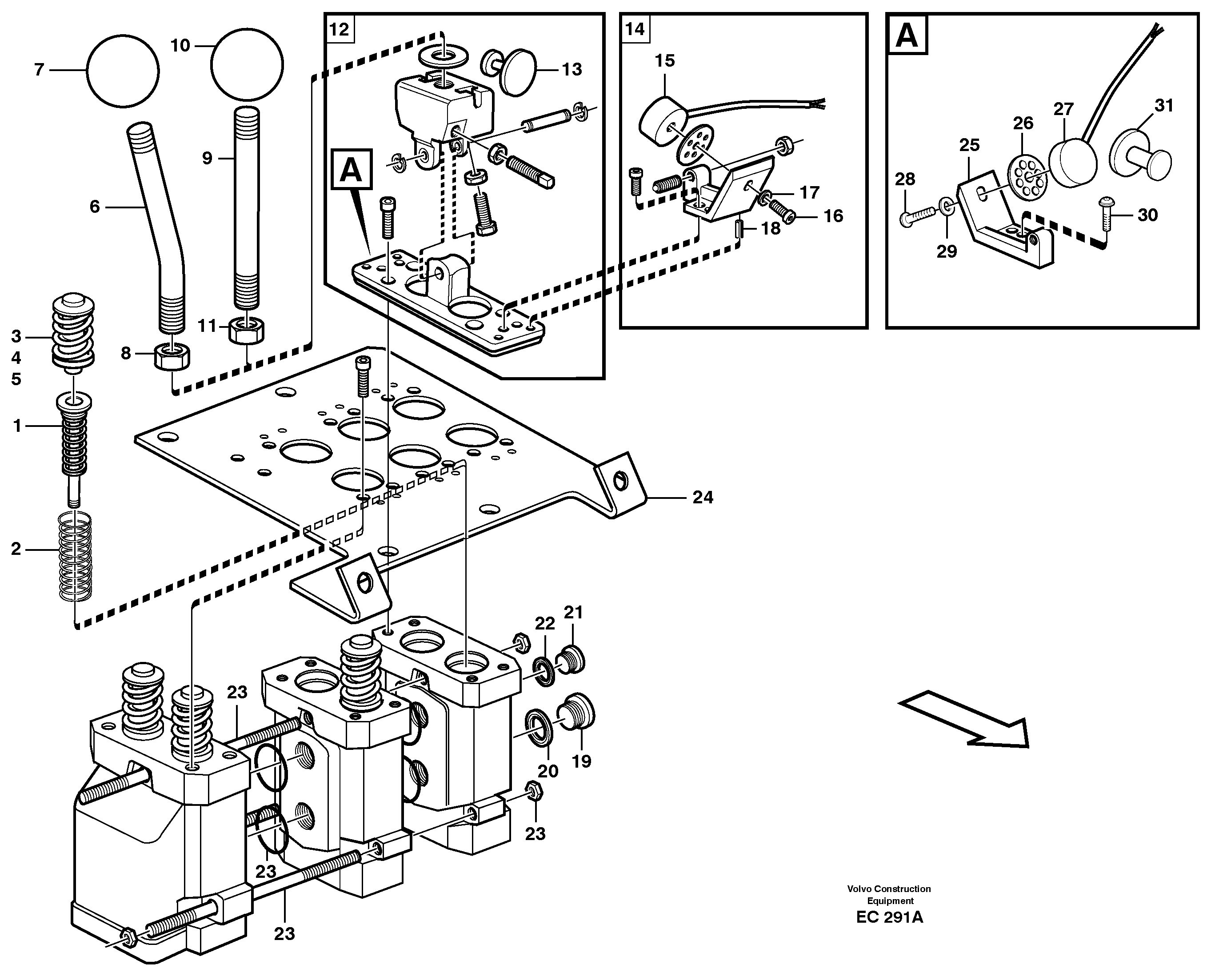 Servo valve — volvo parts diagram