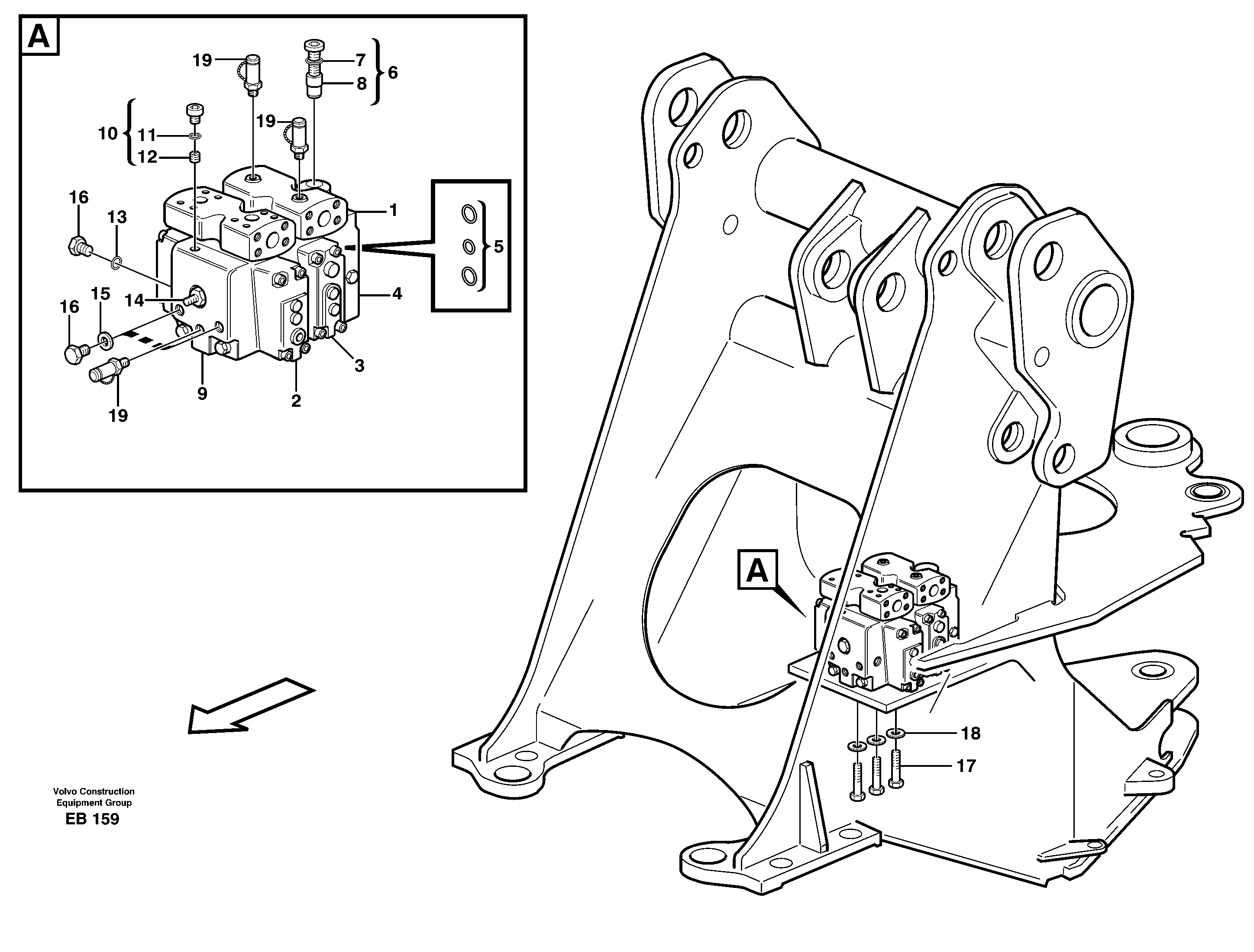 Control valve, assembly — volvo parts diagram