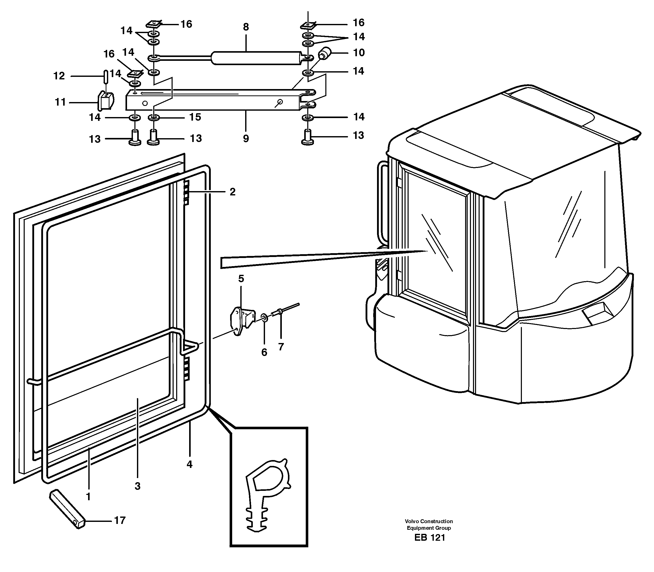 Windows 33738, 33754 — volvo parts diagram