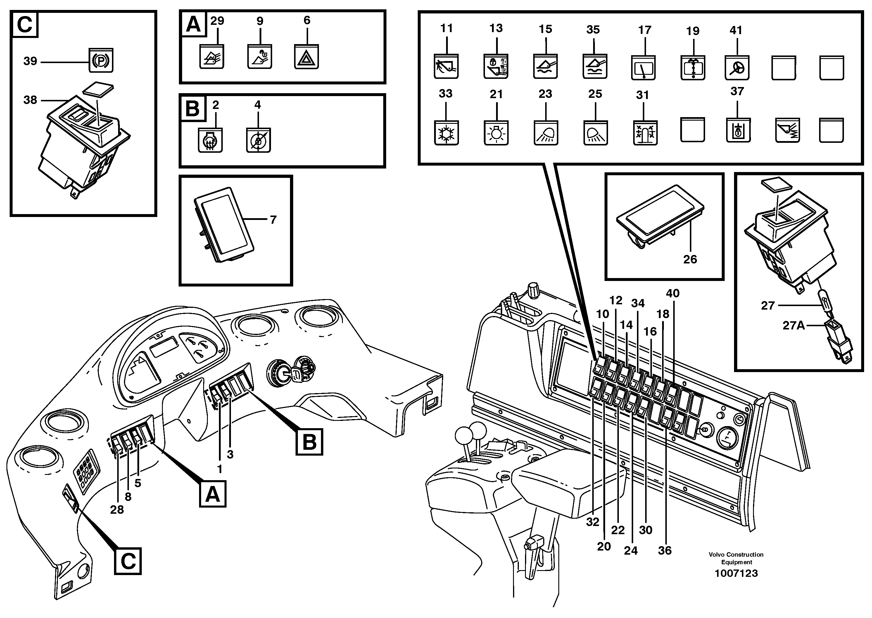 Switch — volvo parts diagram