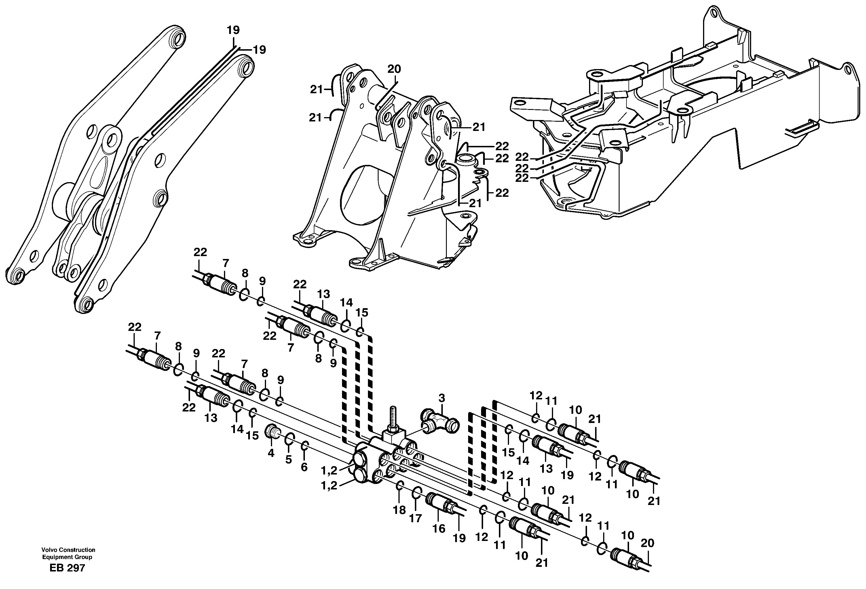 Distribution block, B1  80579 — volvo parts diagram