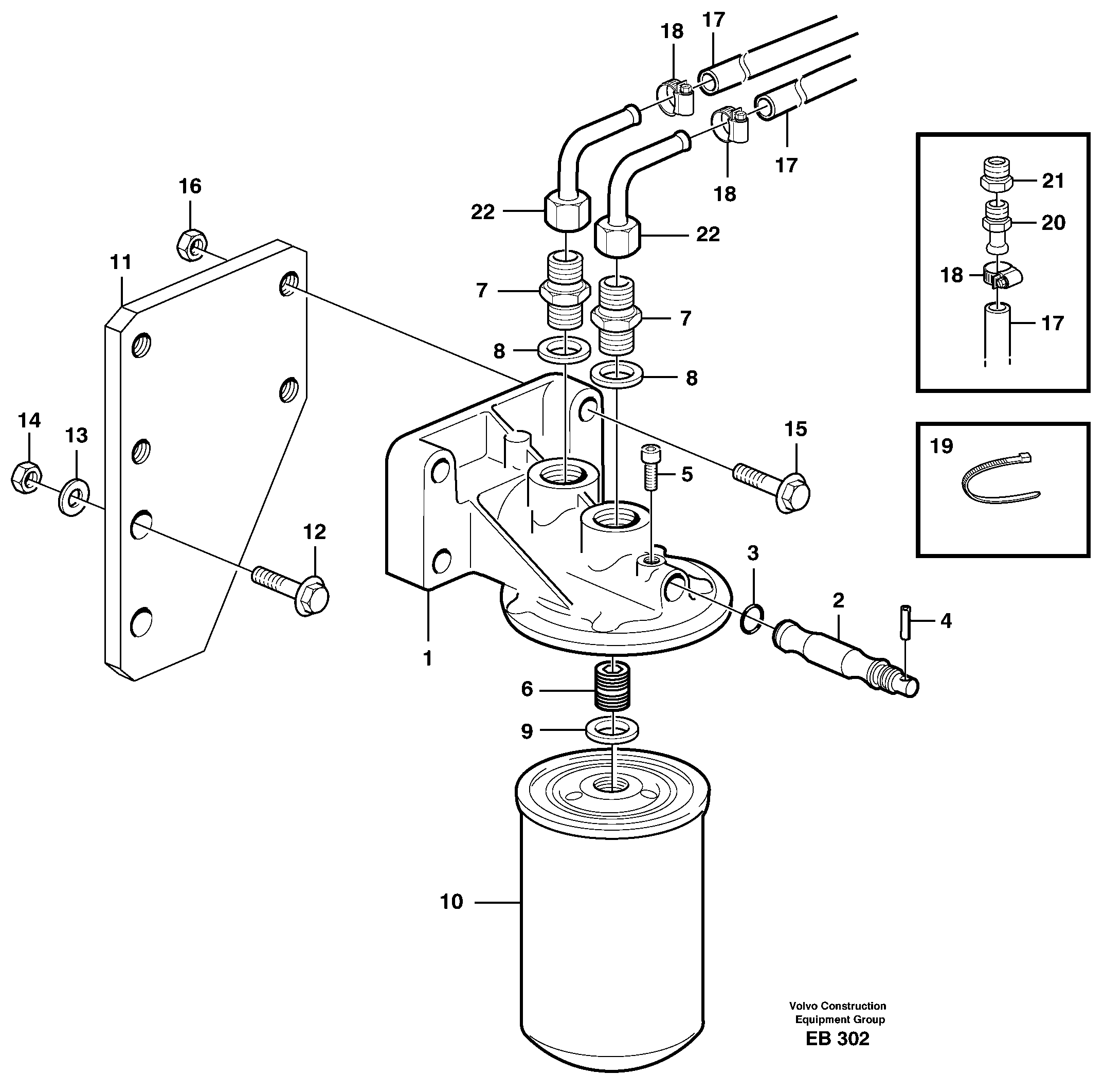 Coolant filter. 80419 — volvo parts diagram