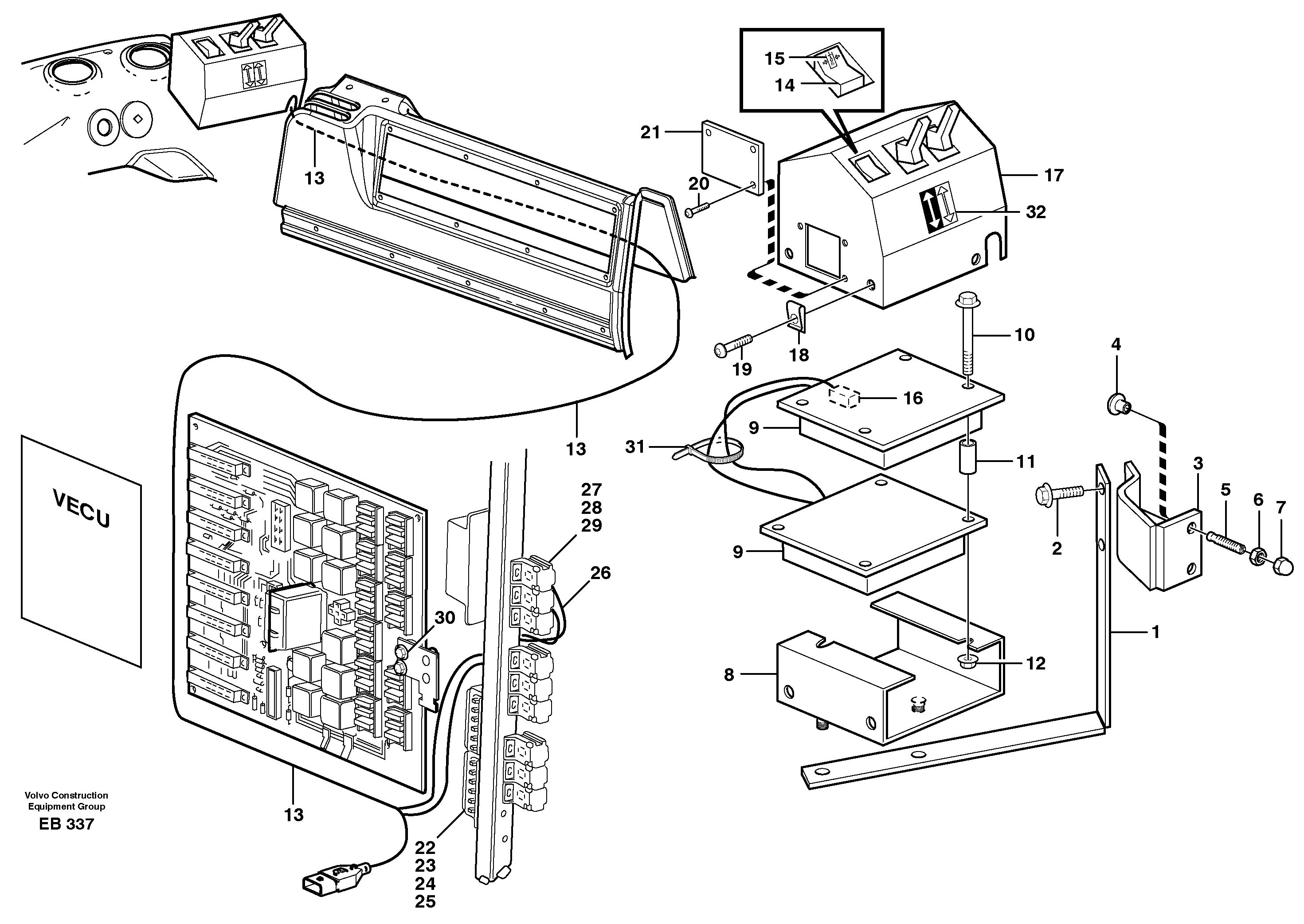 Electrical system, 5th and 6th function  80210 — volvo parts diagram