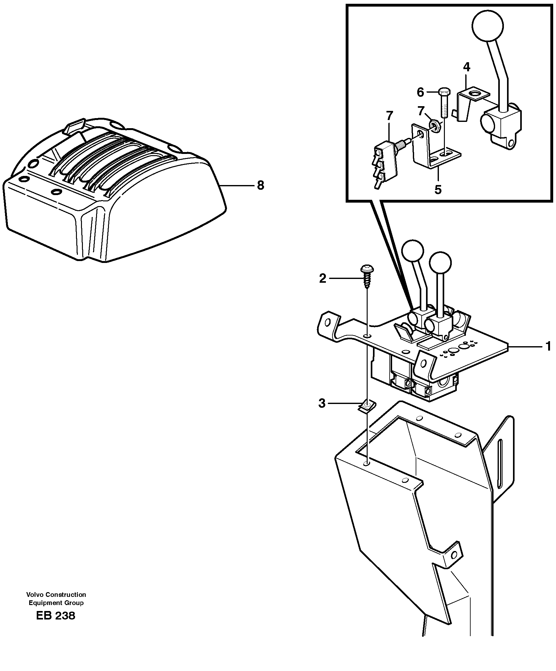 Servo valve with fitting parts — volvo parts diagram