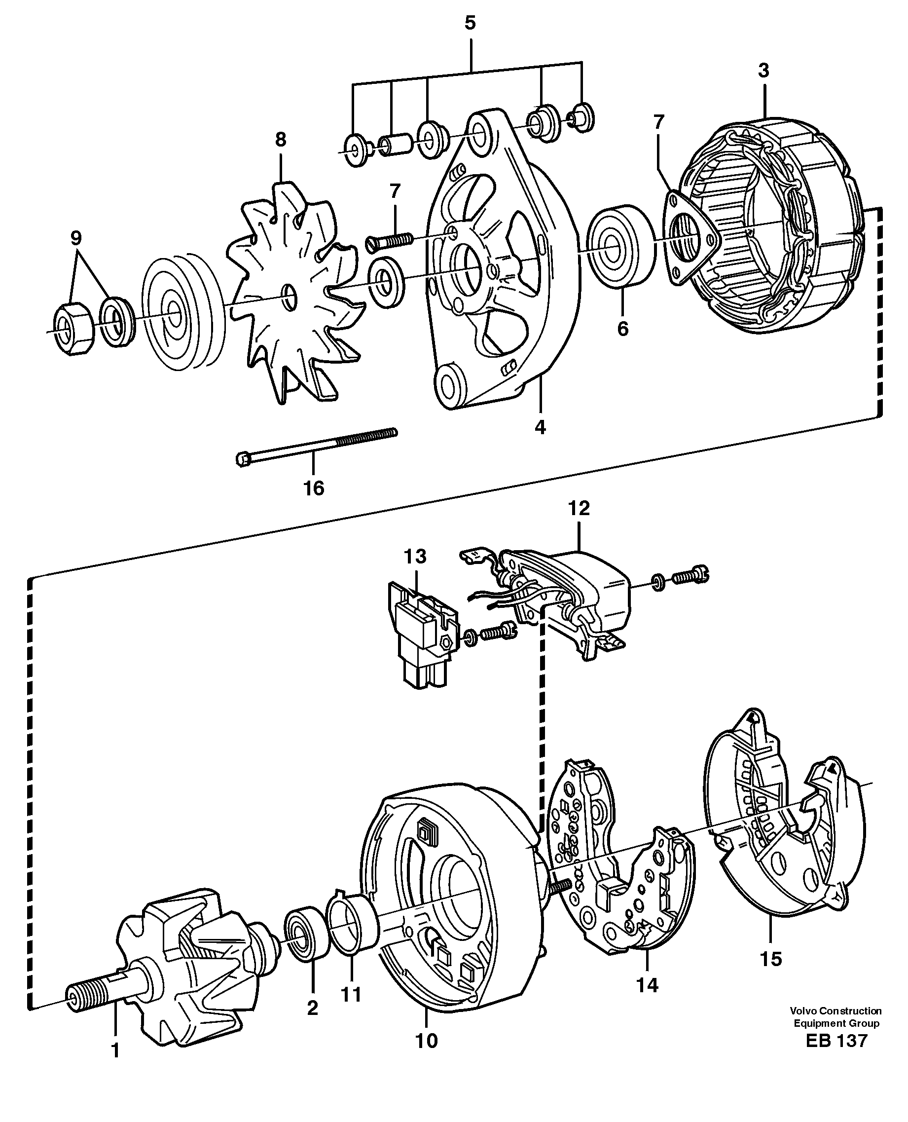 Alternator — volvo parts diagram