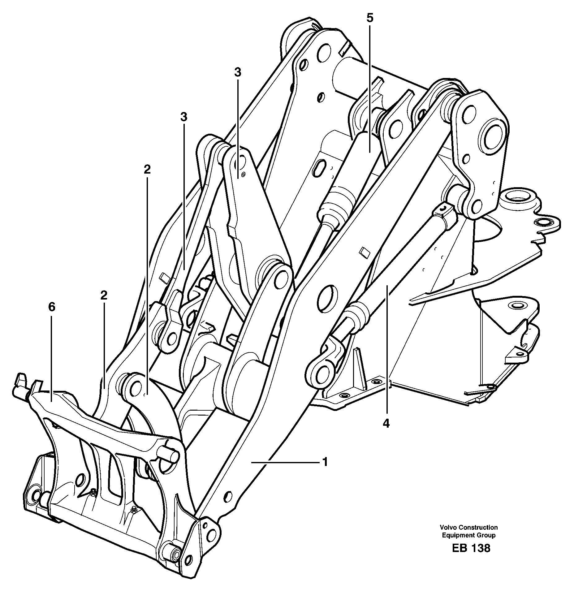 Lifting unit — volvo parts diagram