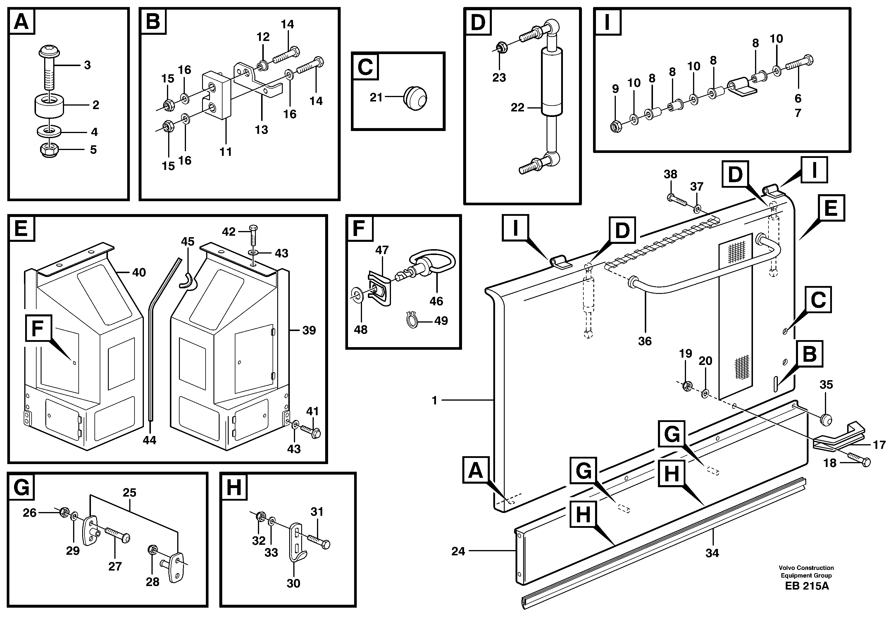 Side hatches — volvo parts diagram