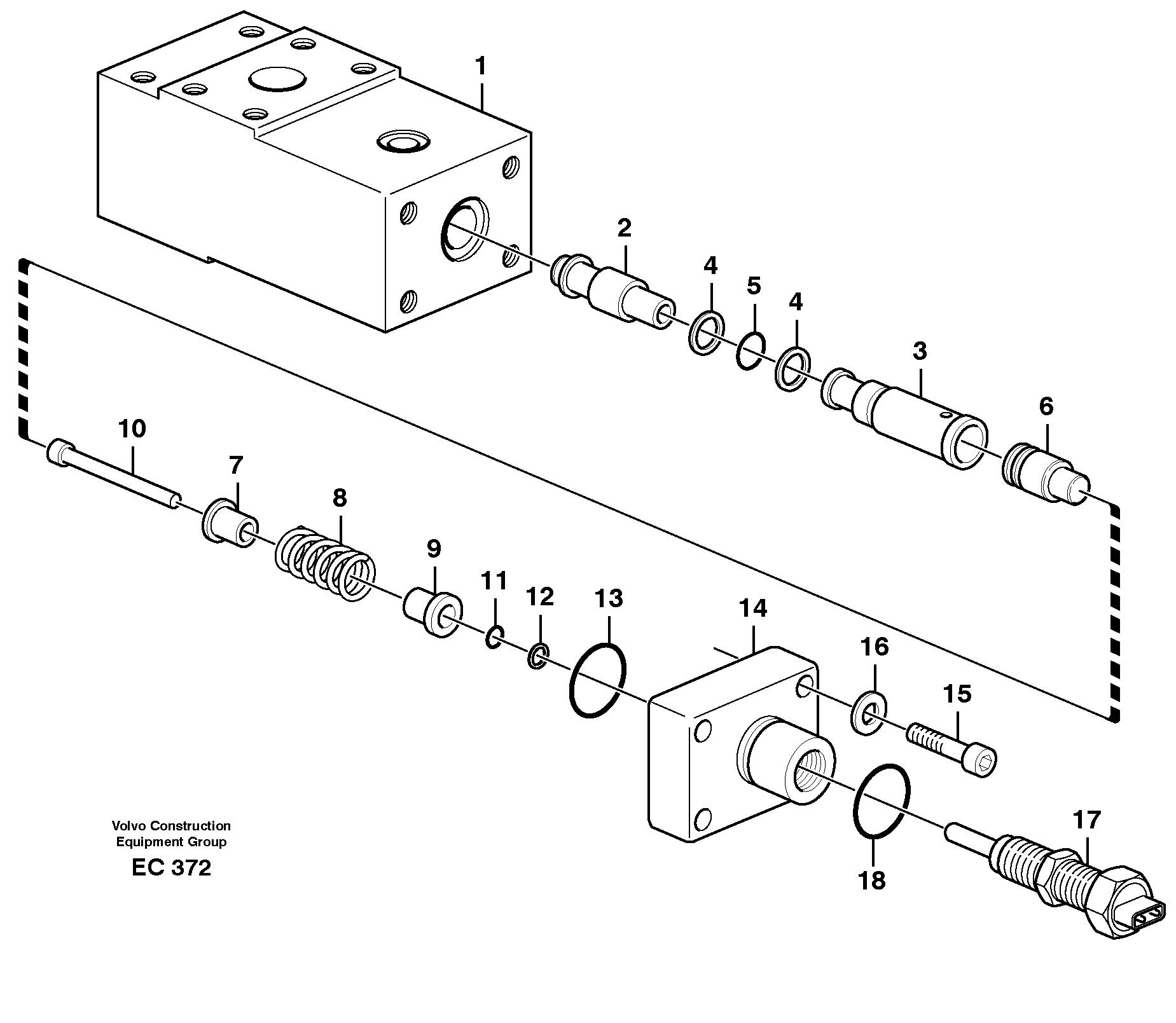 Sensor 80257 — volvo parts diagram
