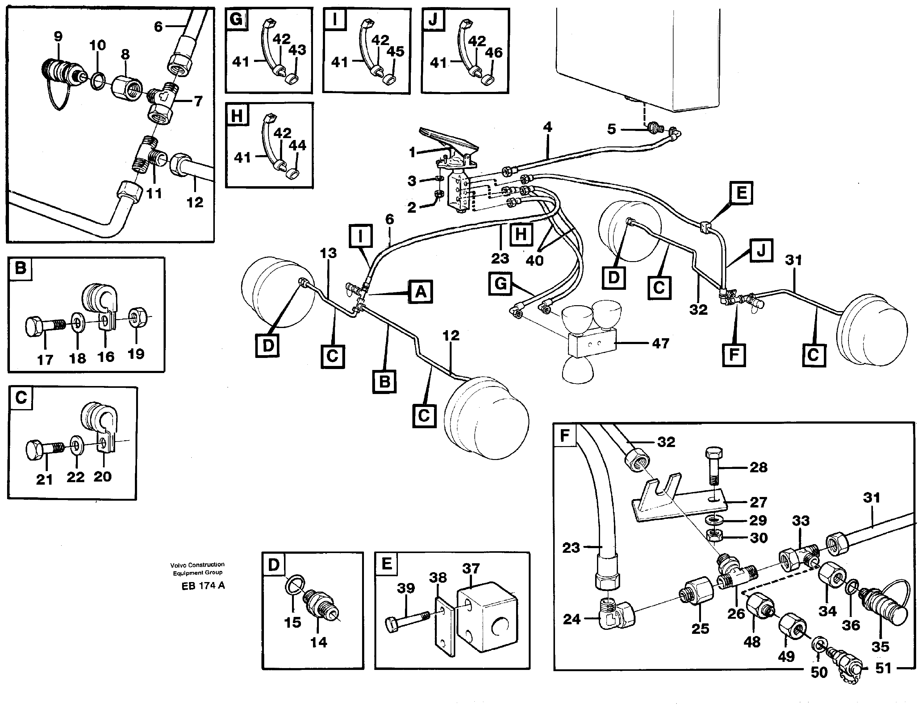 Brake system — volvo parts diagram