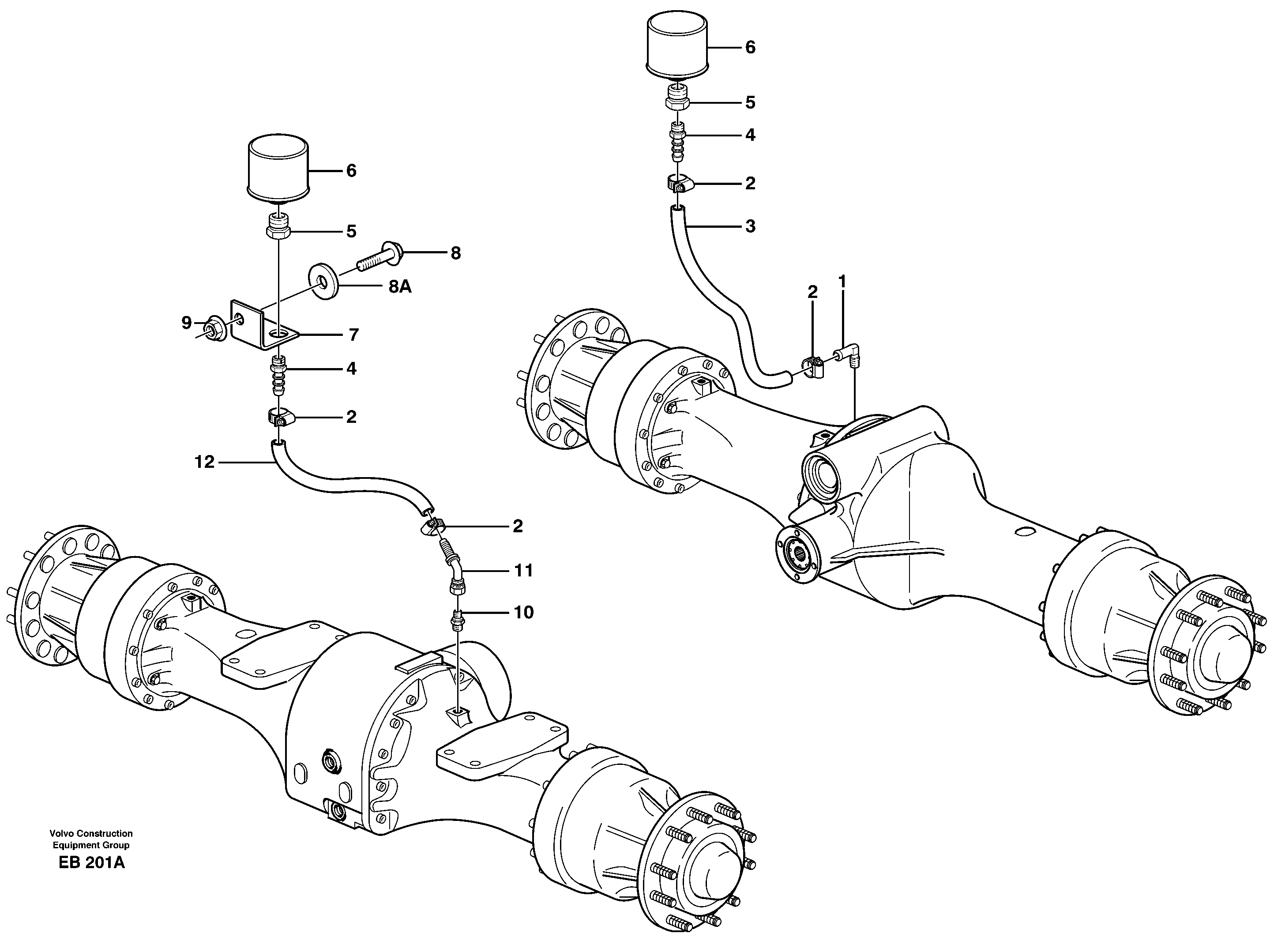 Ventilation, Planet shafts — volvo parts diagram