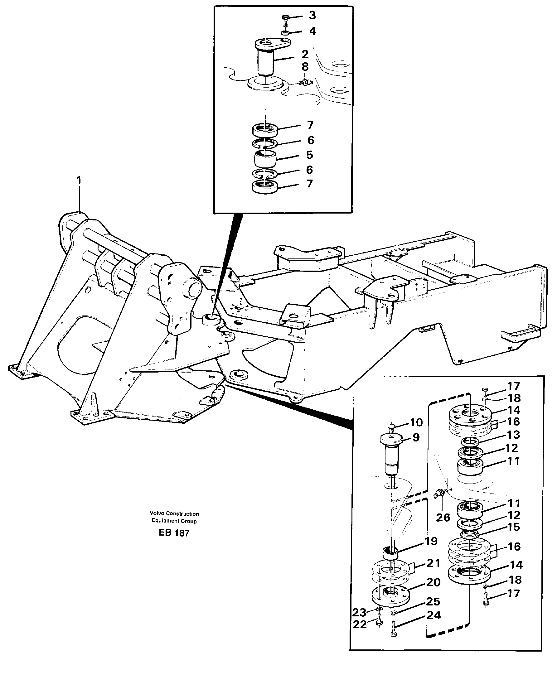 Frame link — volvo parts diagram