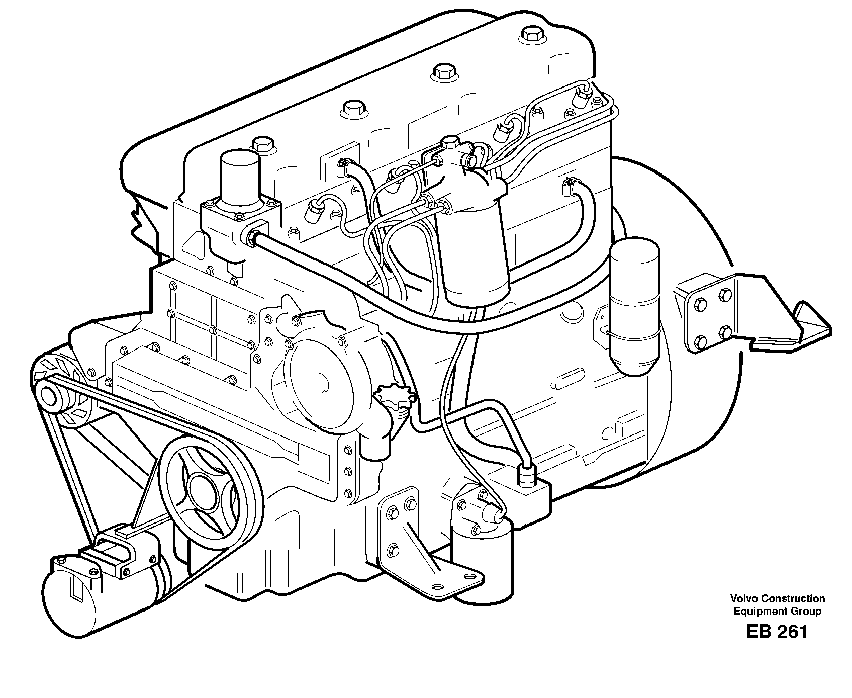 Engine TD40GJE — volvo parts diagram