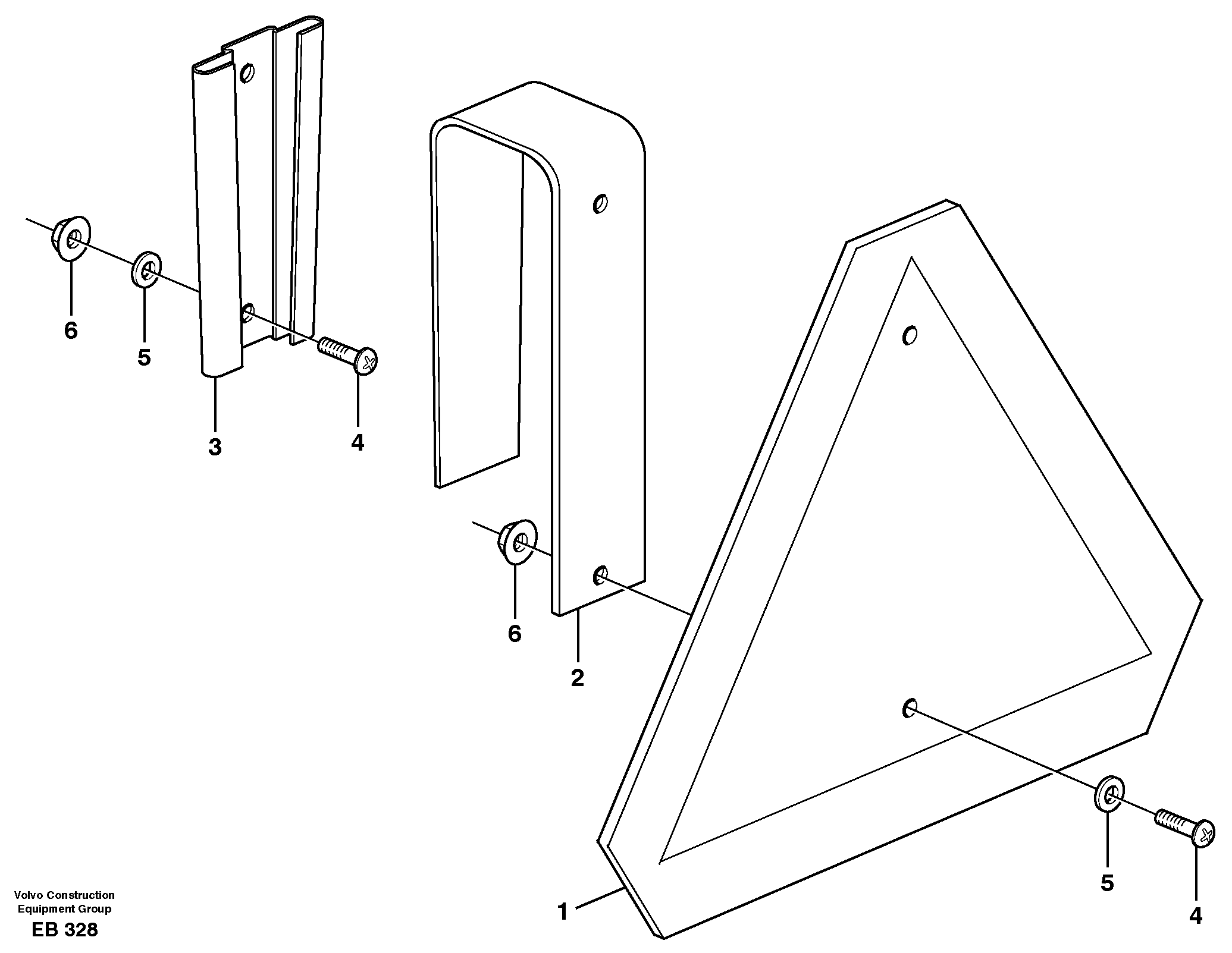 LGF - sign, Slow moving vehicle 99592 — volvo parts diagram