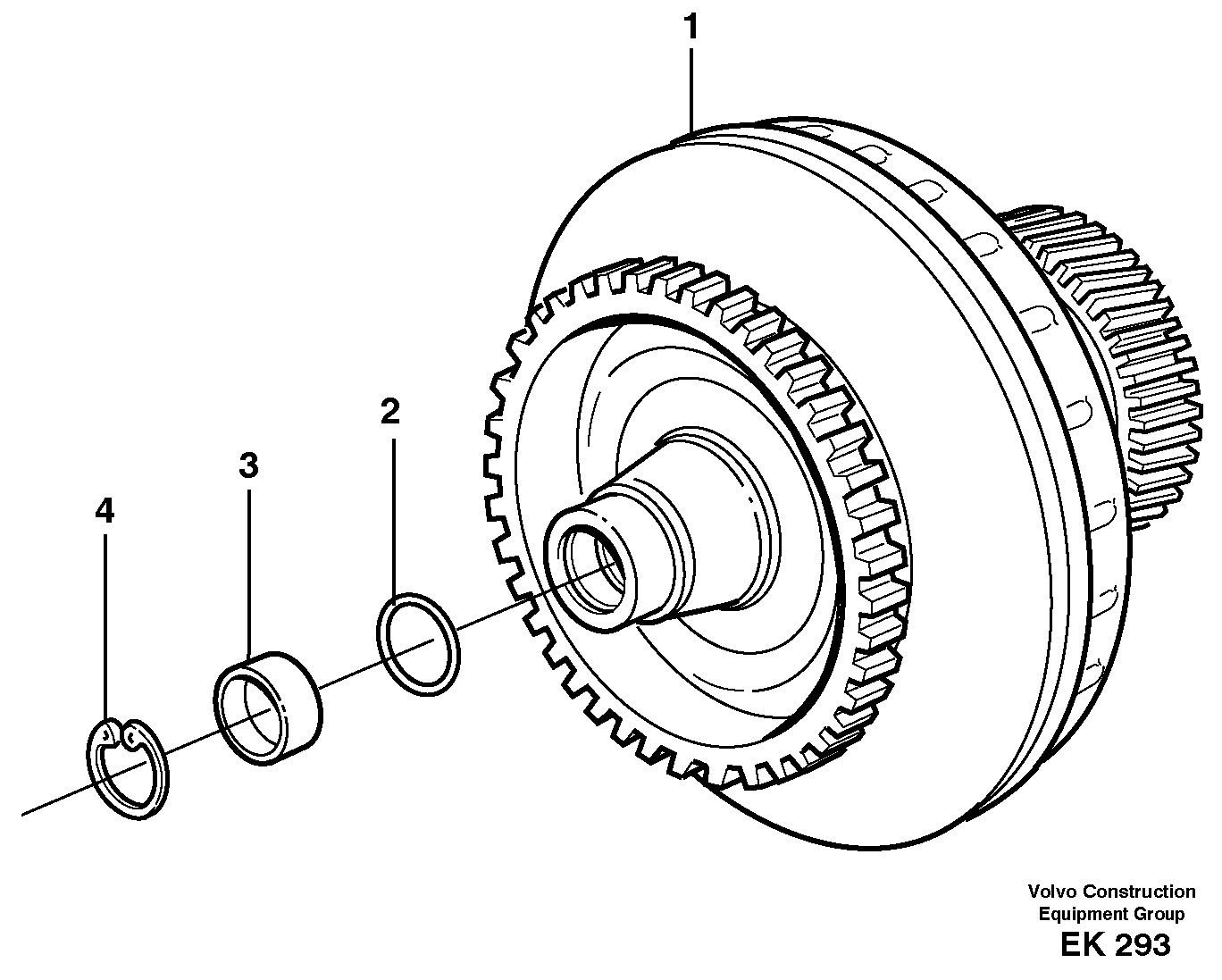 Torque converter 22534 22544 — volvo parts diagram