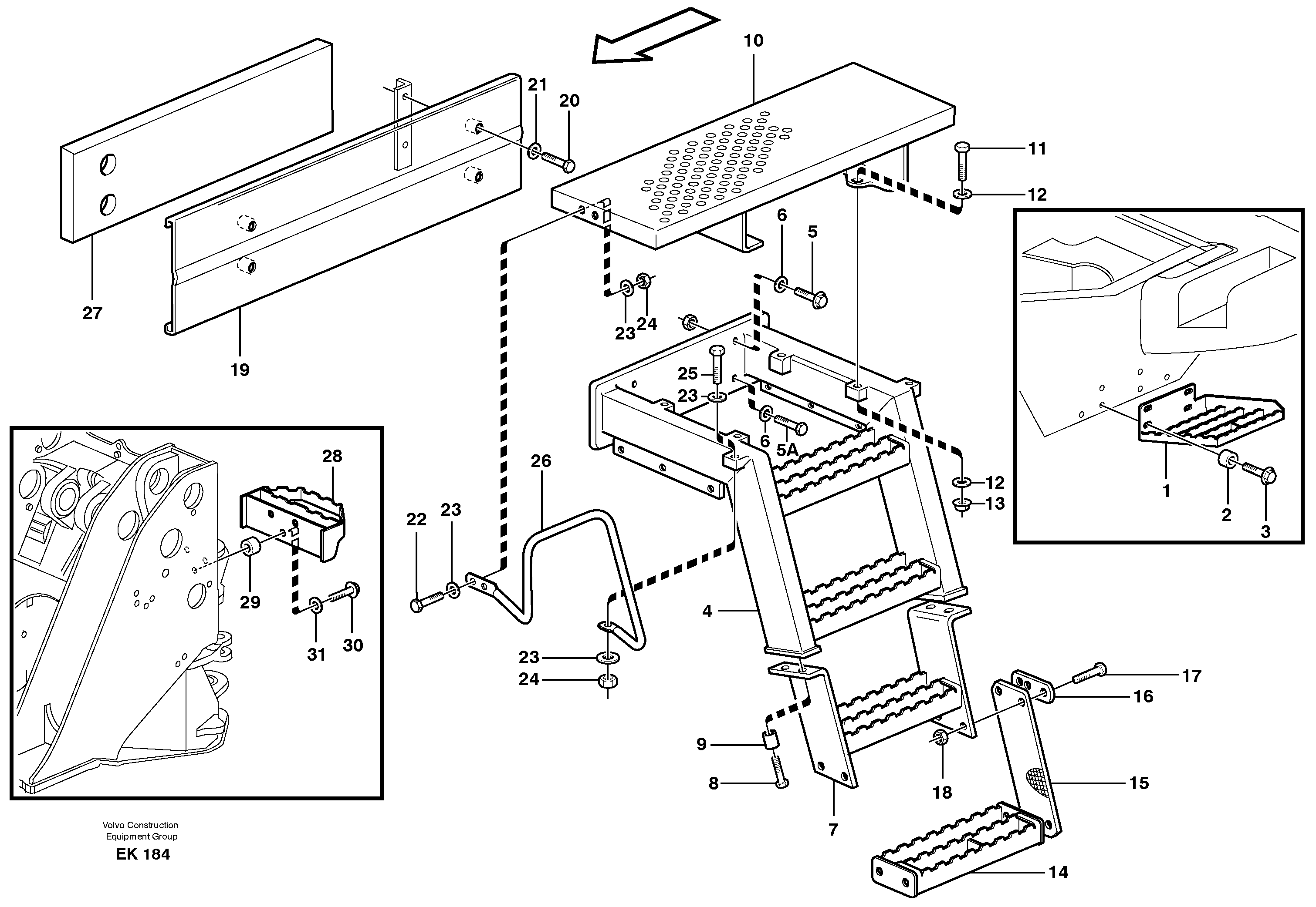 Foot step — volvo parts diagram