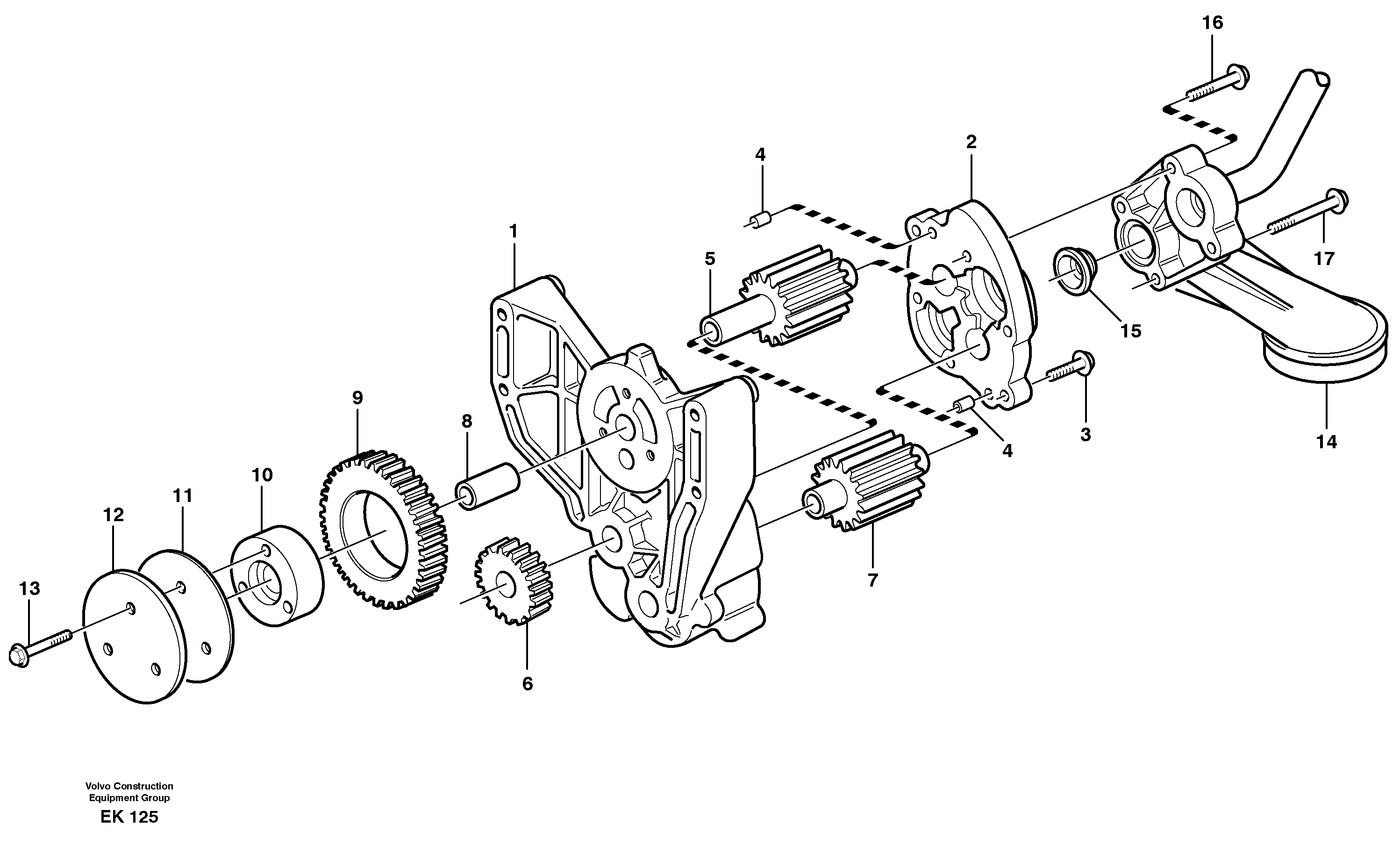 Oil pump — volvo parts diagram