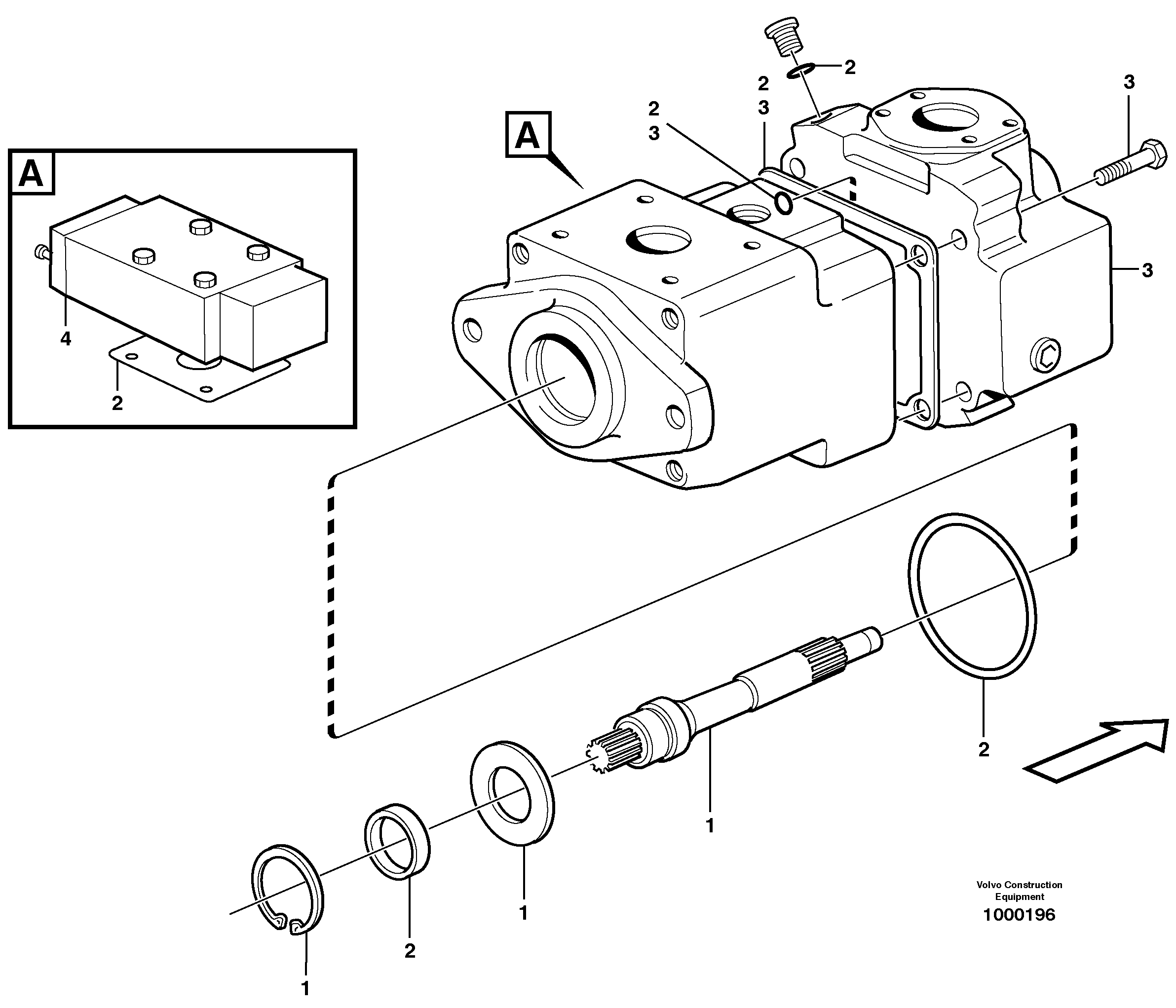 Fan pump  46CC — volvo parts diagram