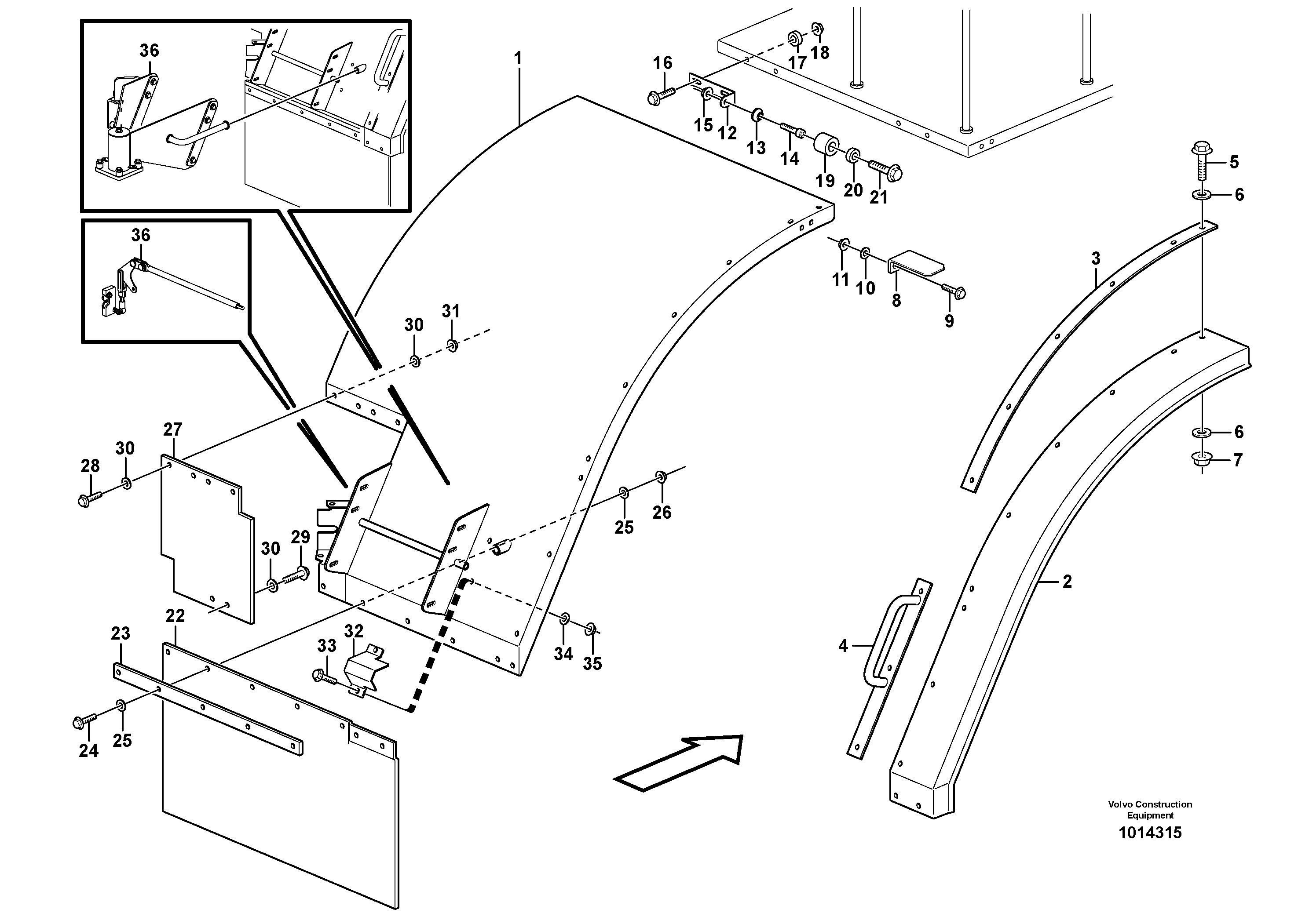 Fenders 80838 — volvo parts diagram