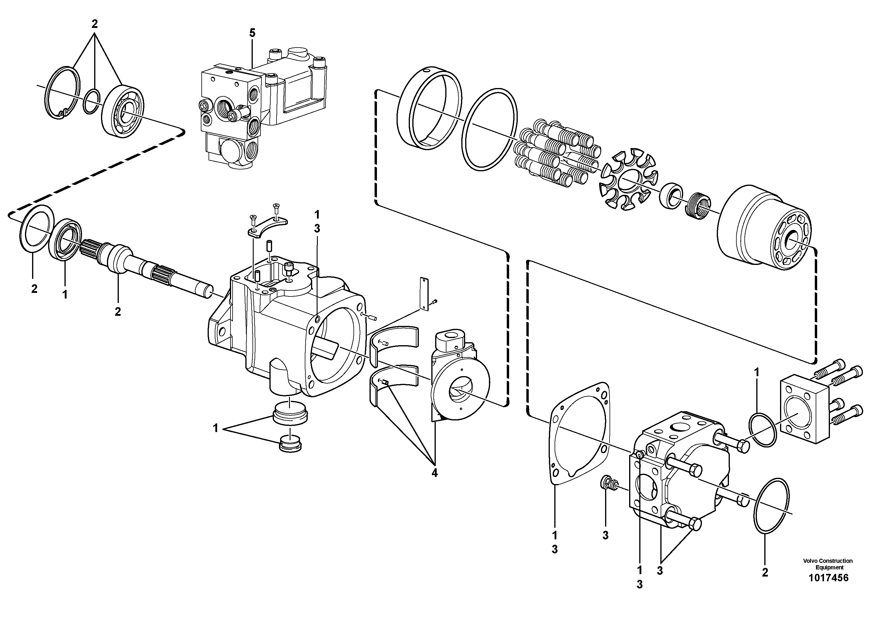 Pump, service hydraulics — volvo parts diagram