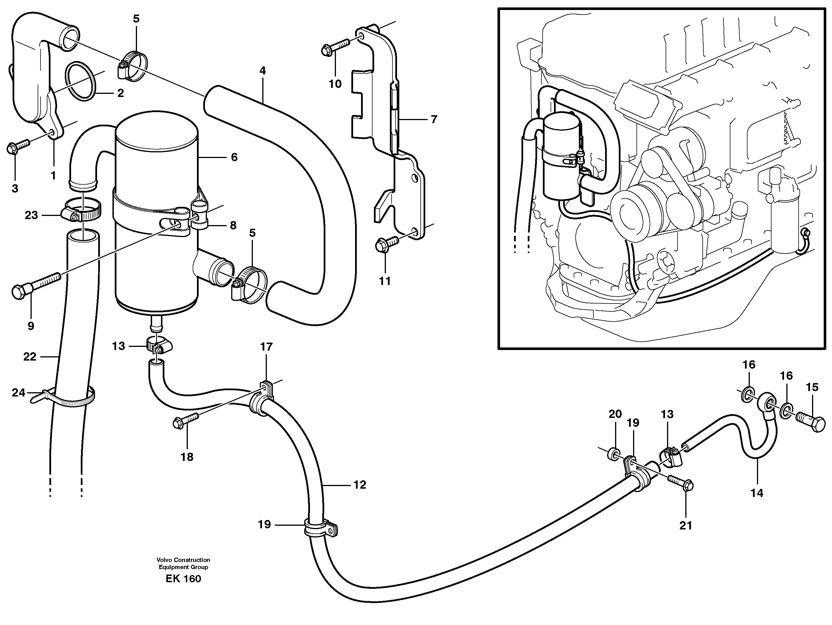 Crankcase ventilation  ENG - 238054 — volvo parts diagram