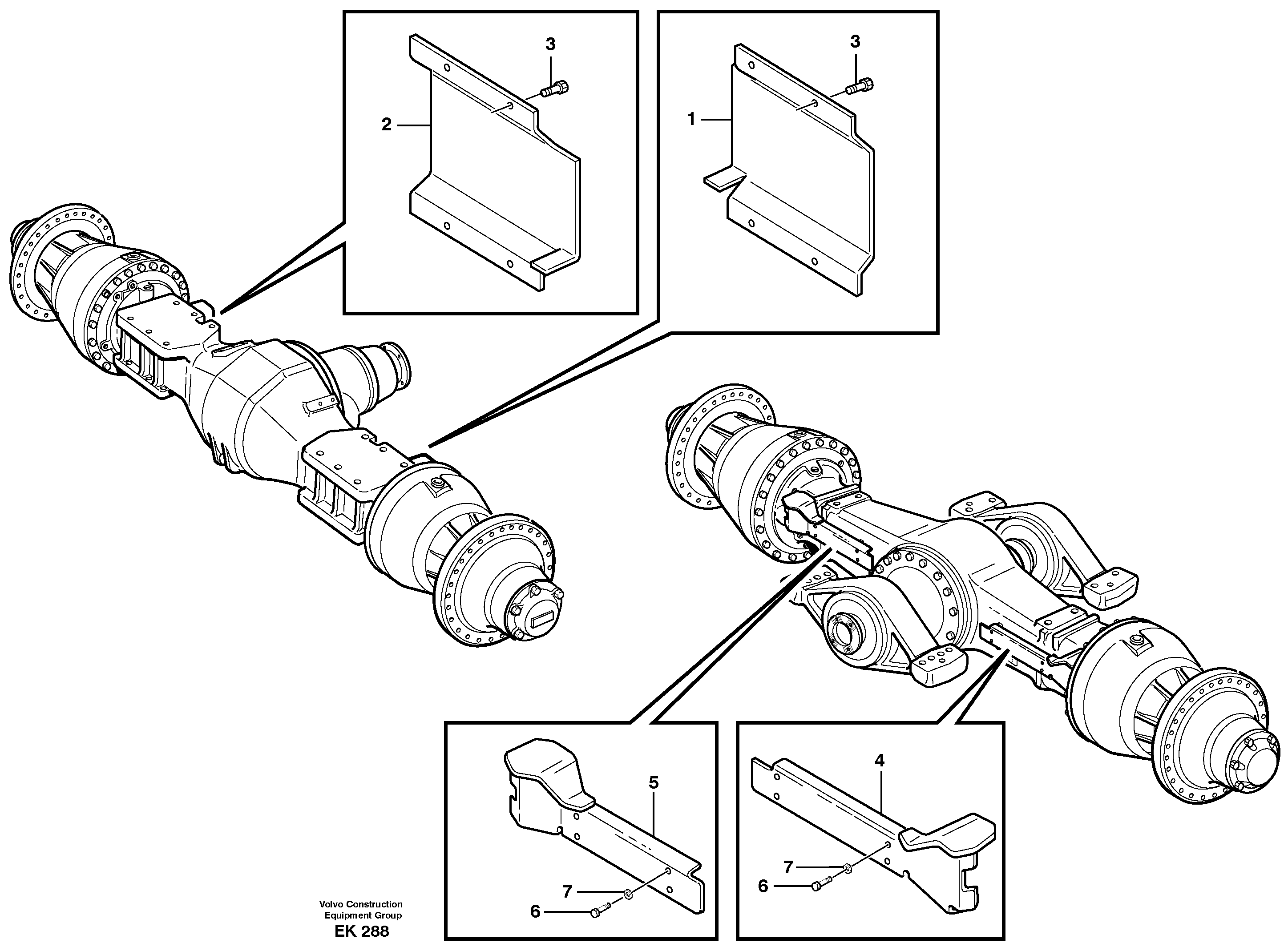 Brake shield — volvo parts diagram