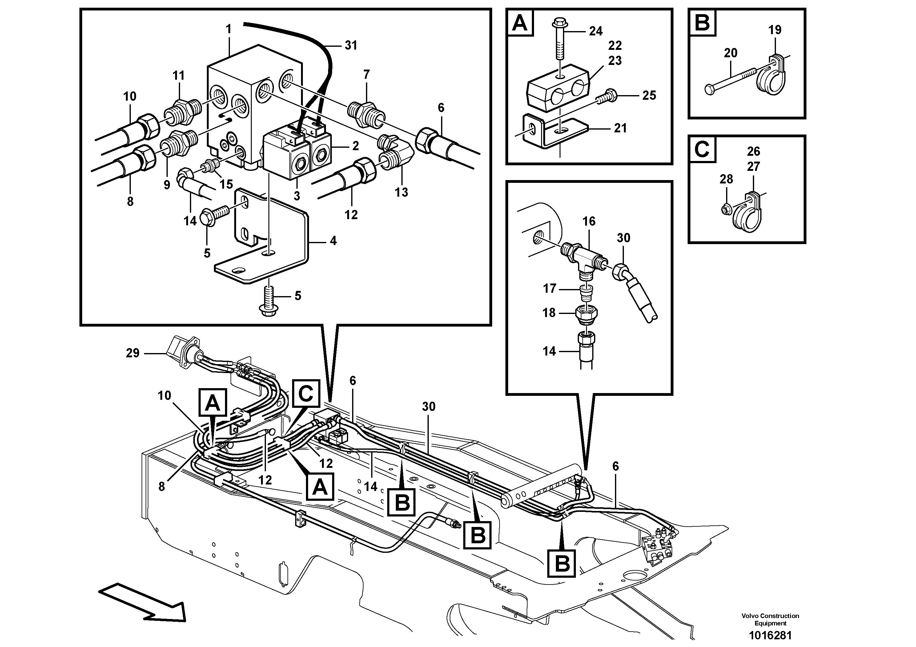 Reversible fan  82182, 82183, 82405, 82406 — volvo parts diagram
