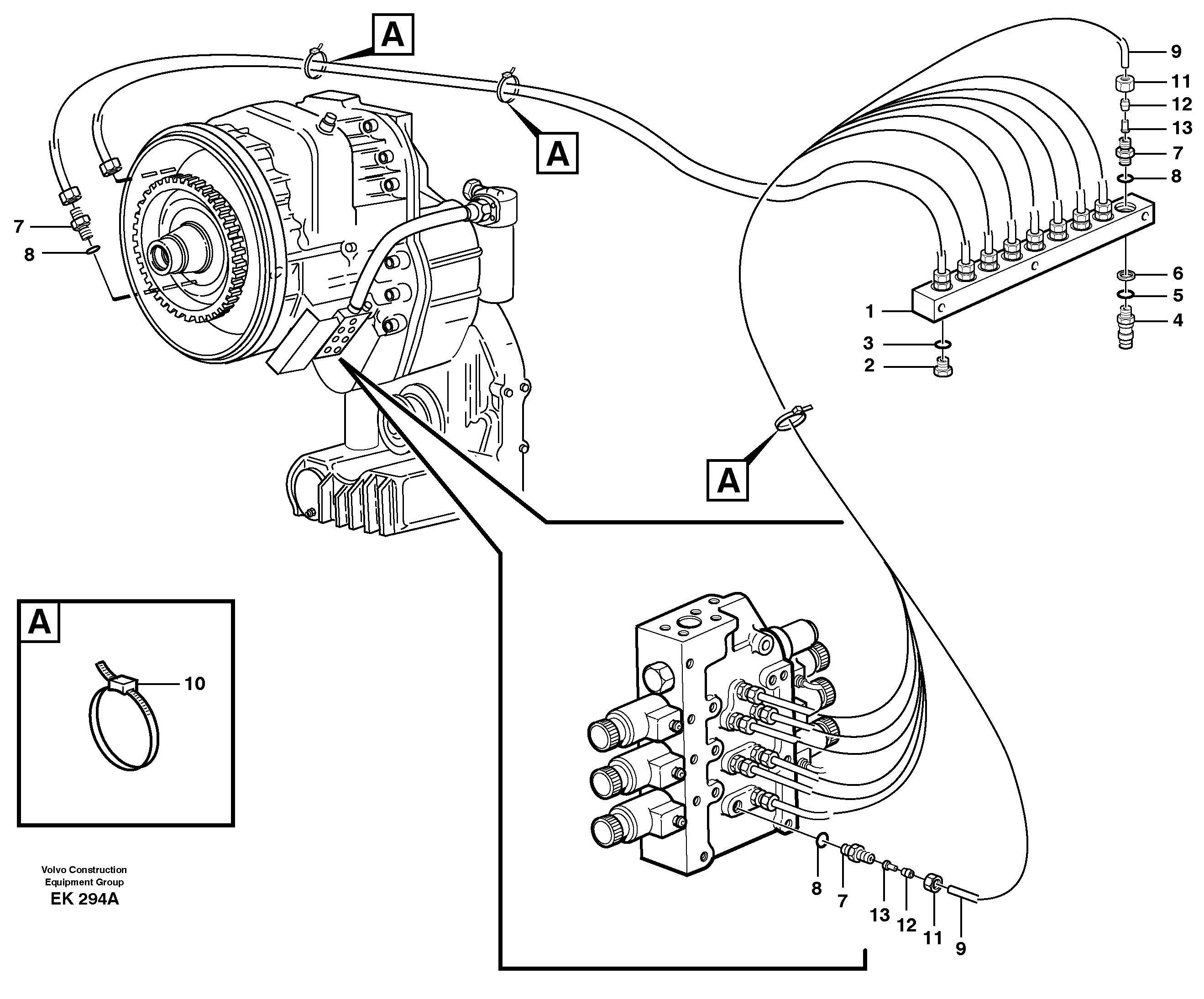 Testing block  SER NO - 3017 — volvo parts diagram