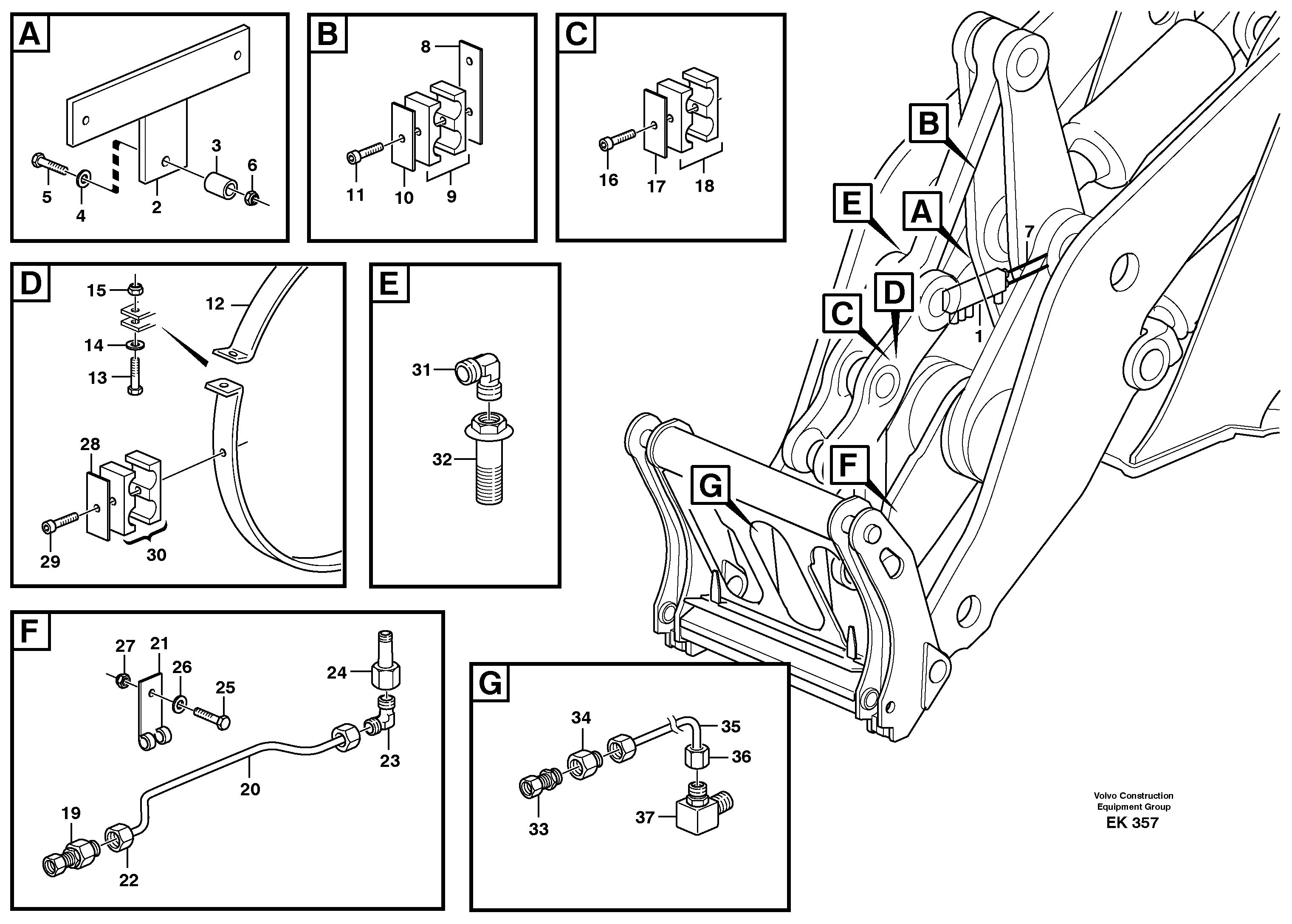 Central lubrication, B2  80065 — volvo parts diagram