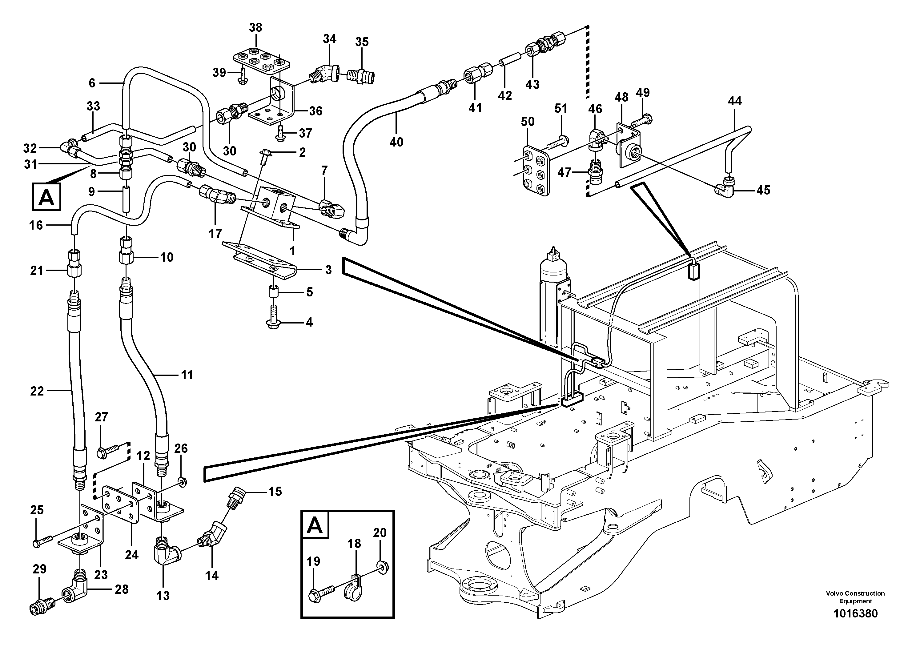Fire suppression system  82592 — volvo parts diagram