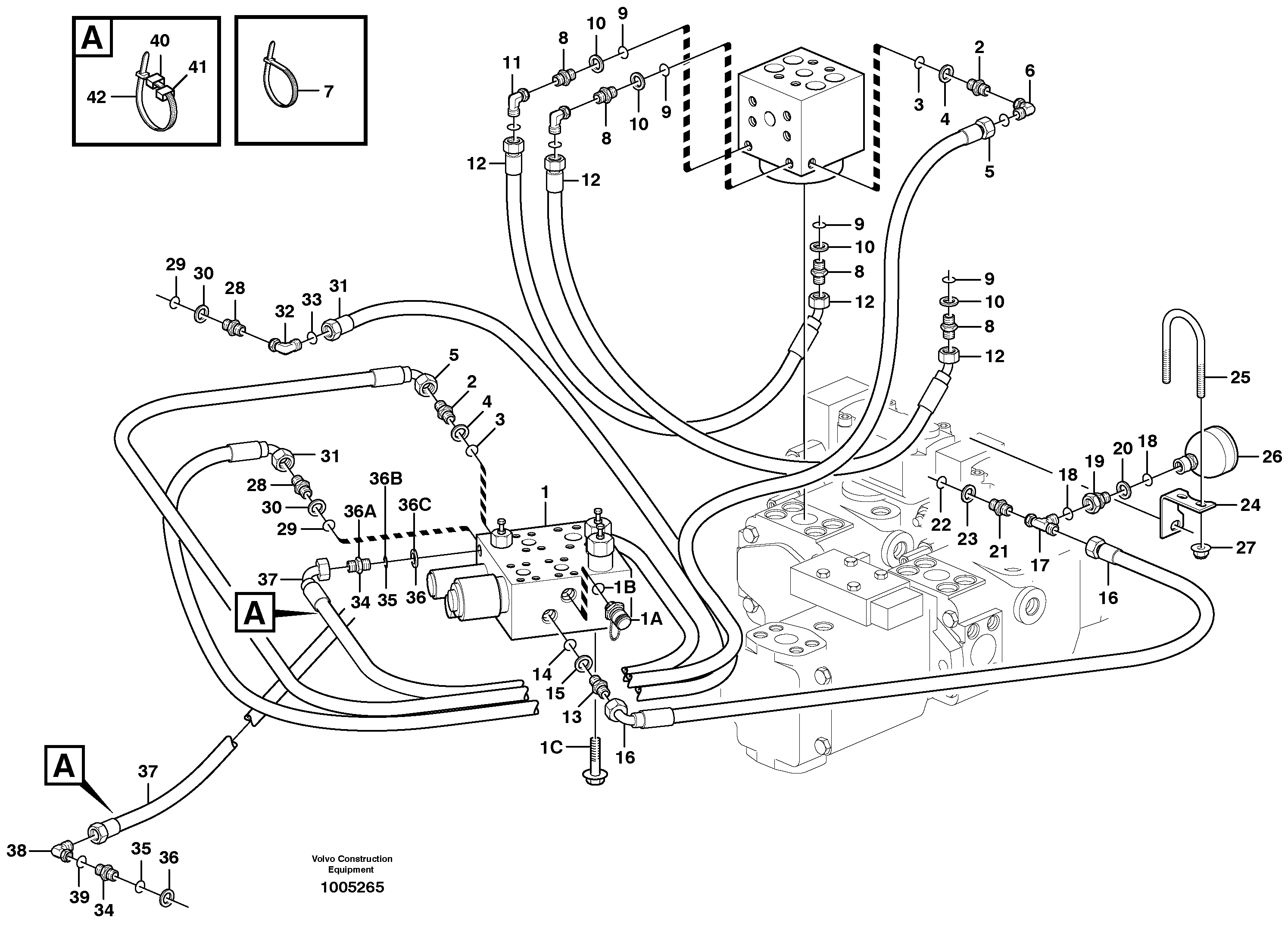 Load sensing line — volvo parts diagram