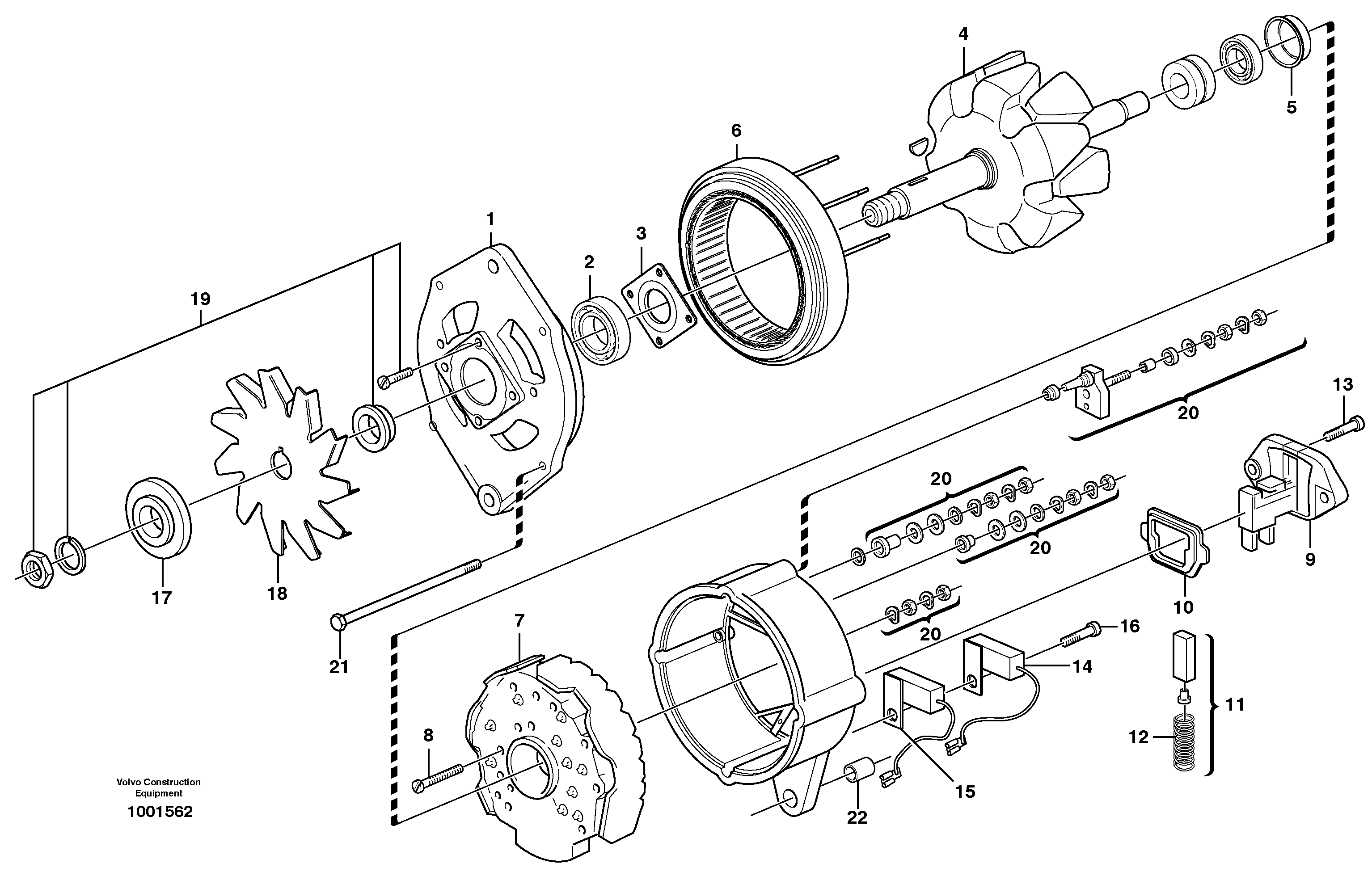 Alternator — volvo parts diagram