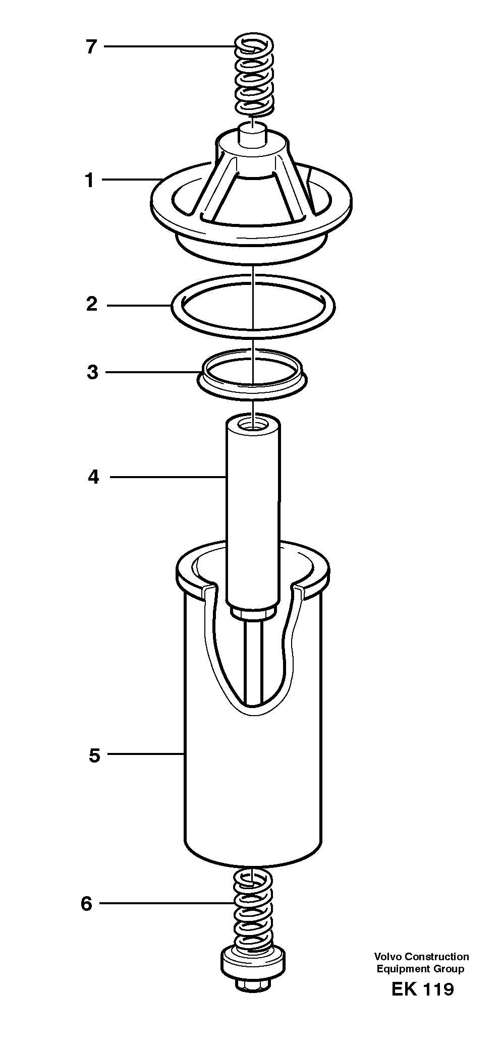 Hydraulic fluid filter  33823 — volvo parts diagram