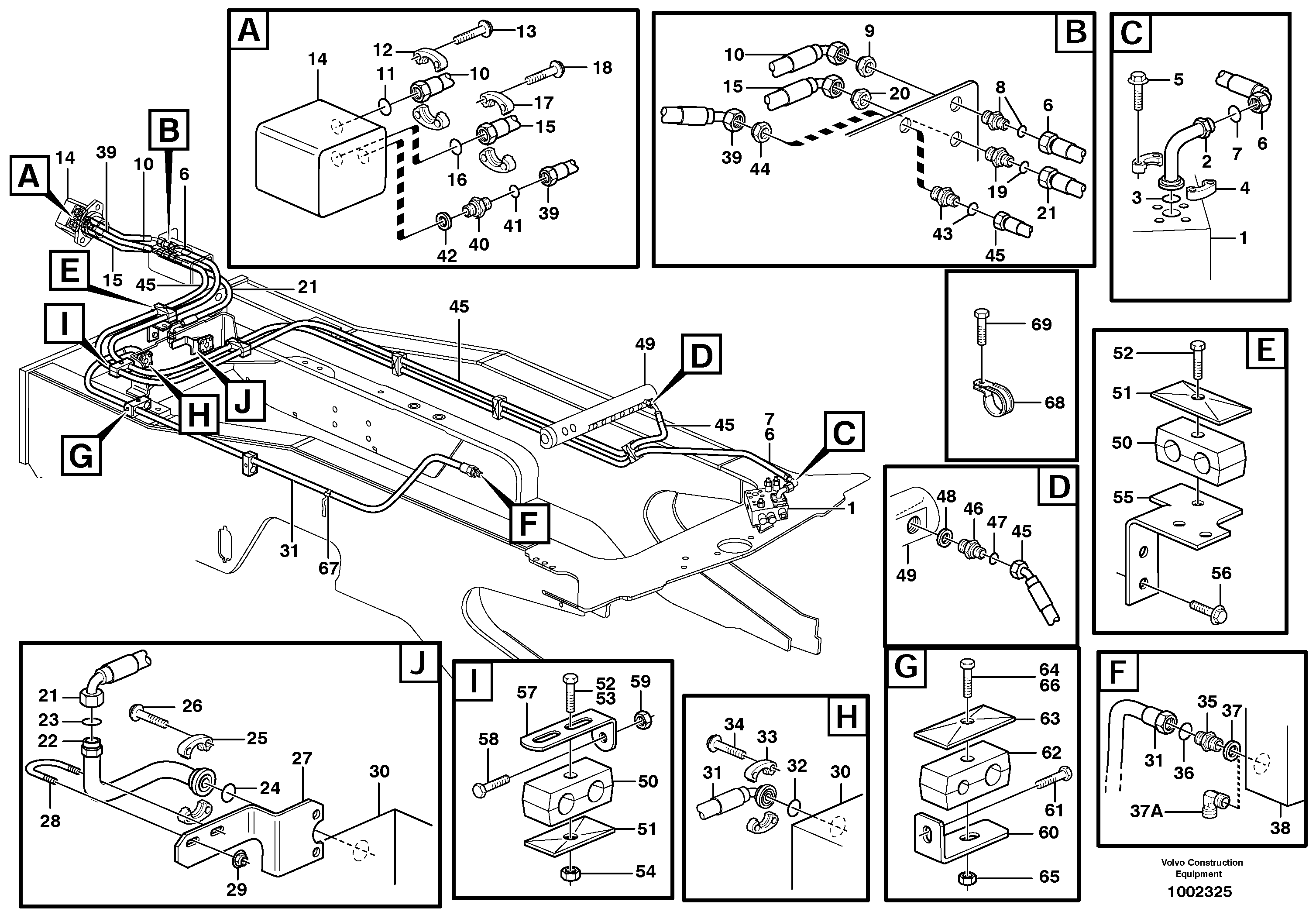 Hoses to fan drive — volvo parts diagram