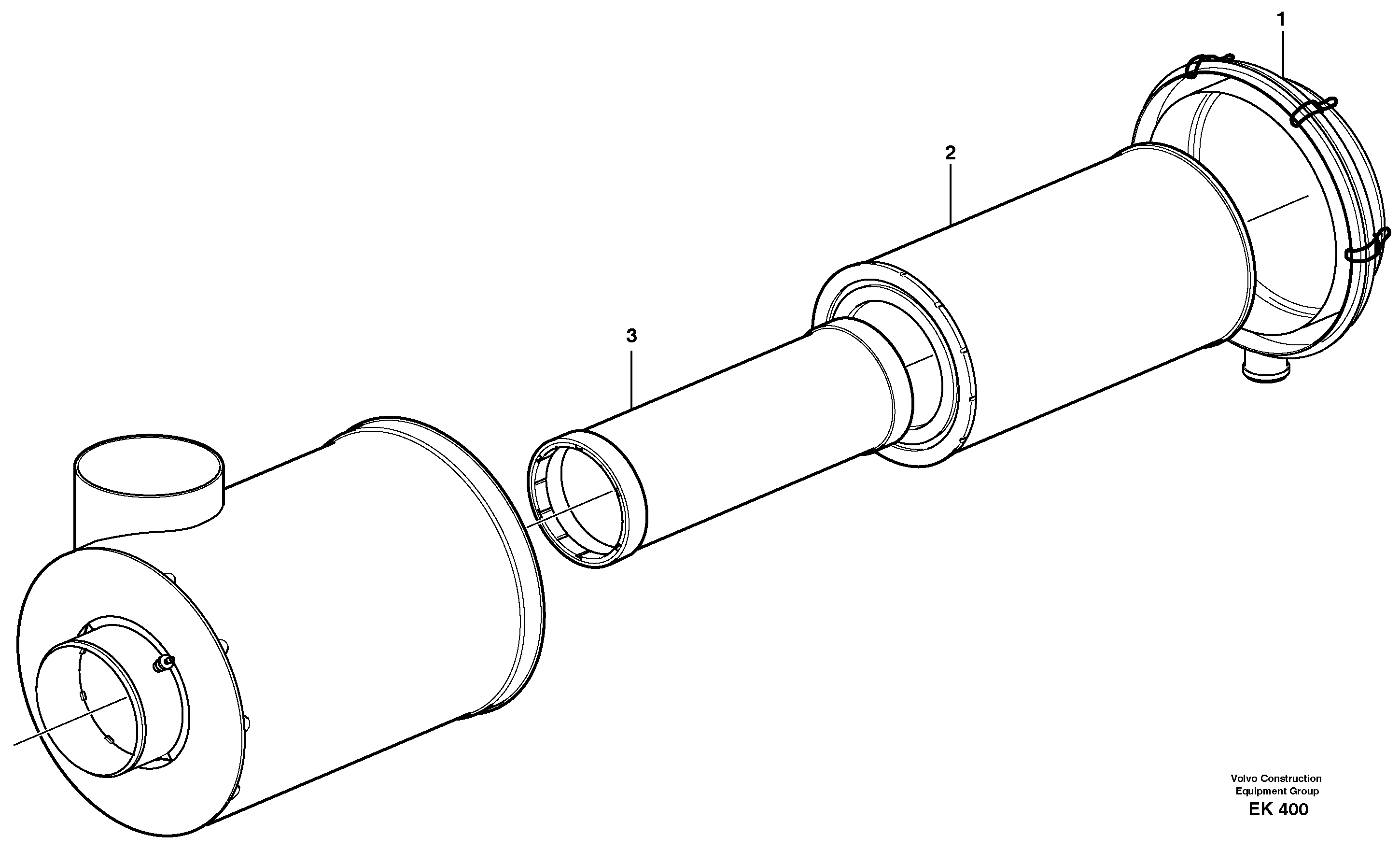 Air filter 33823 — volvo parts diagram