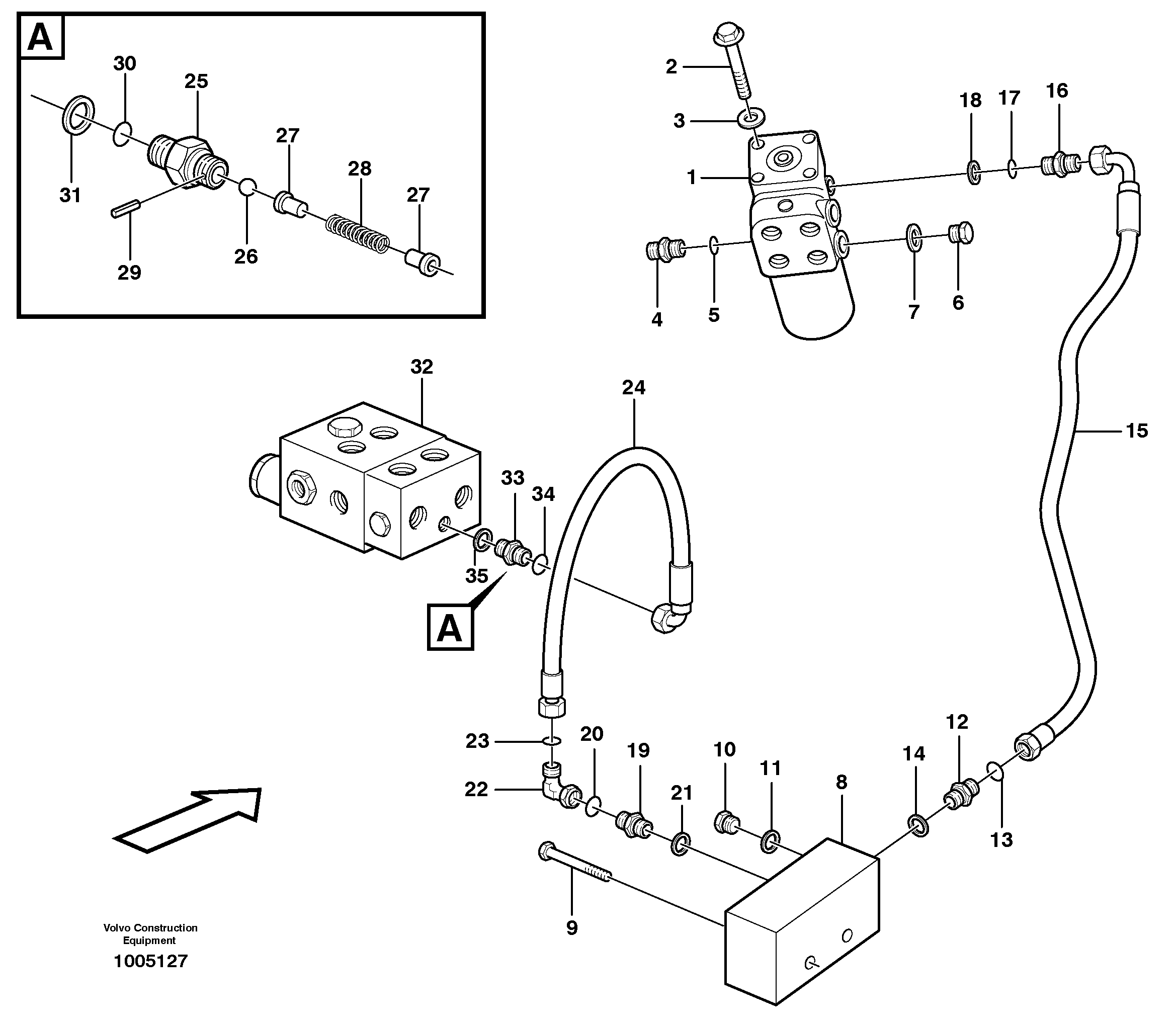Steering system — volvo parts diagram
