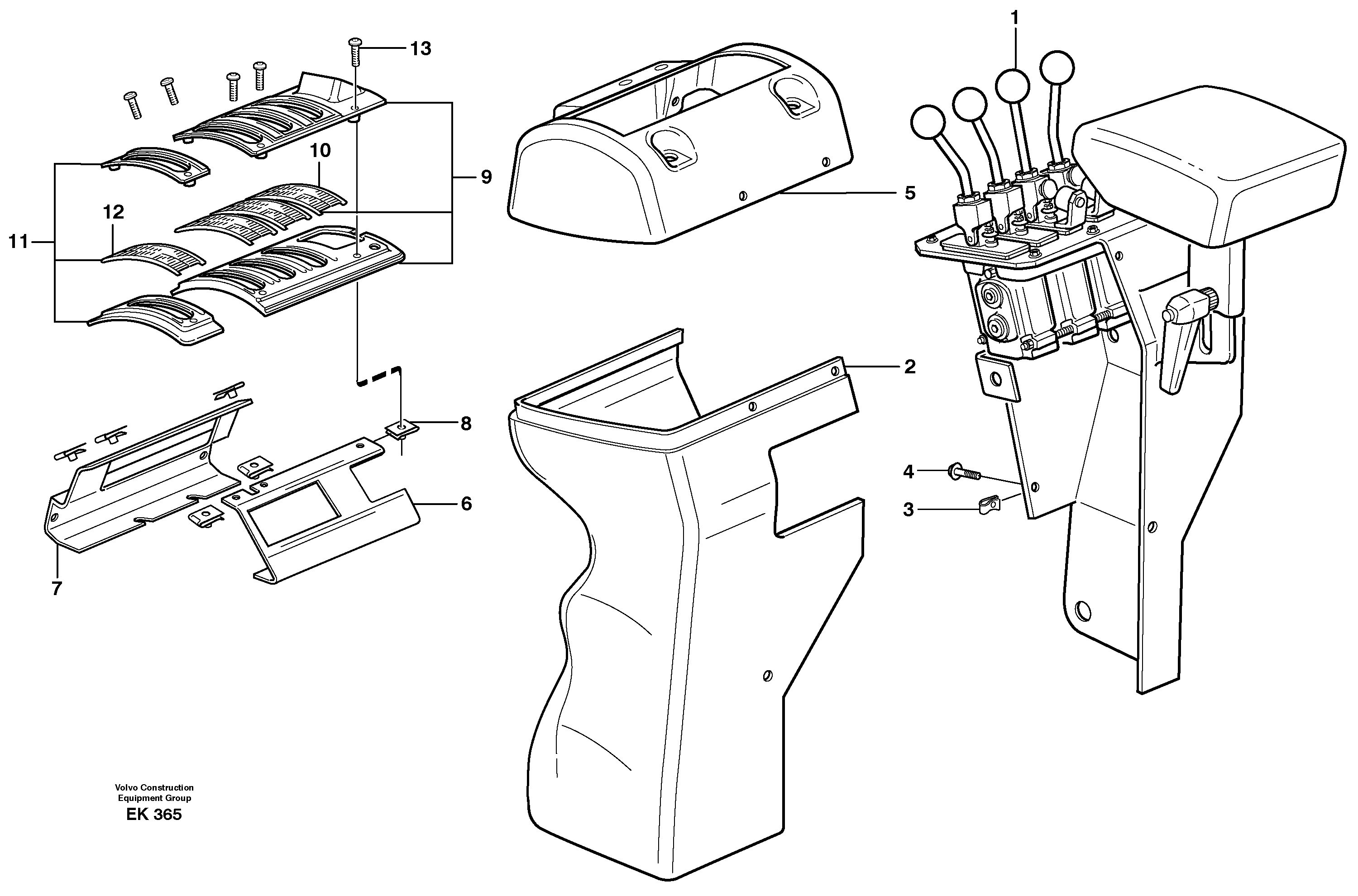 Cover for servo valve to 3rd and 4th hydraulic function.  80277 — volvo parts diagram