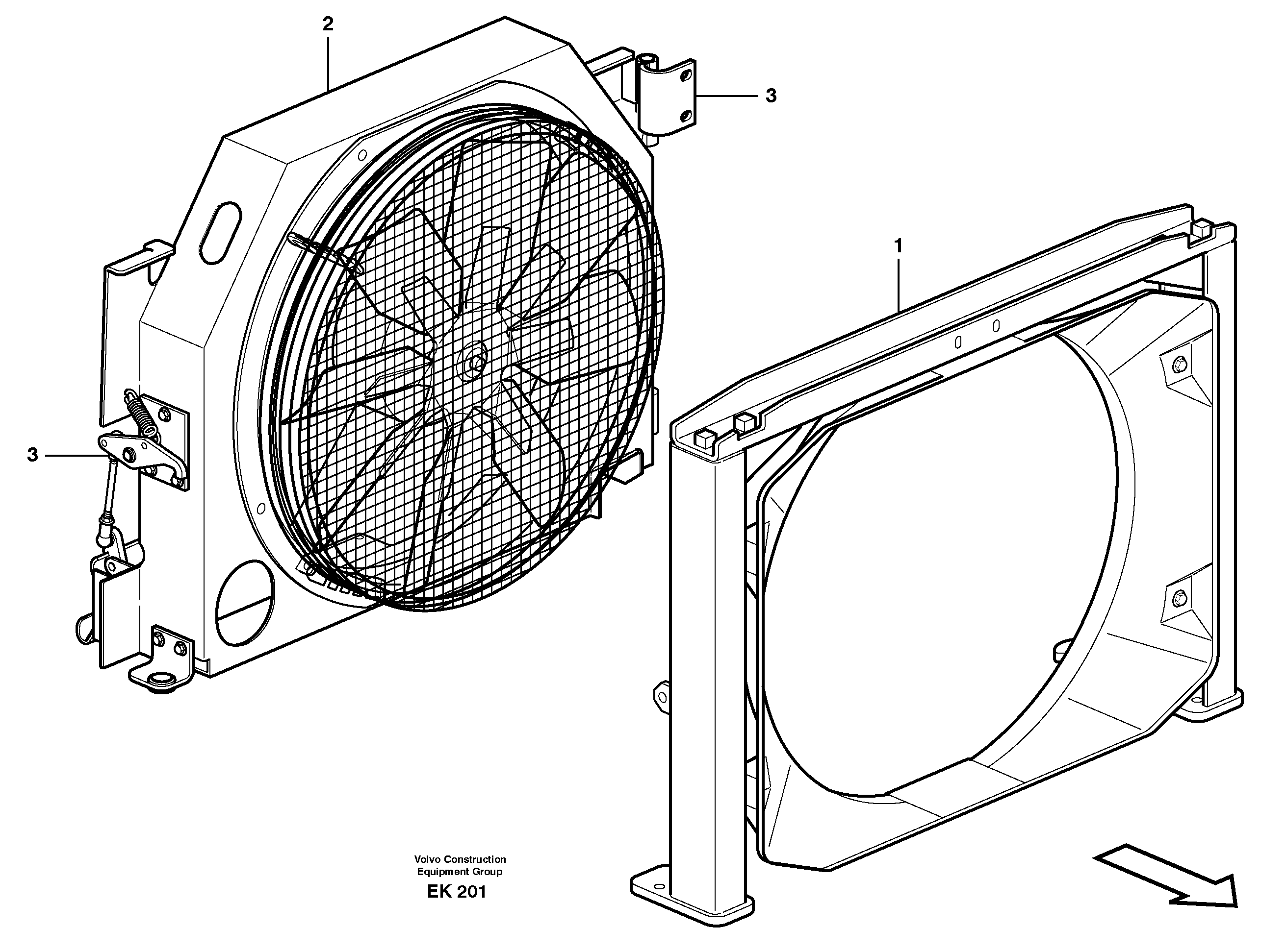Fan drive — volvo parts diagram