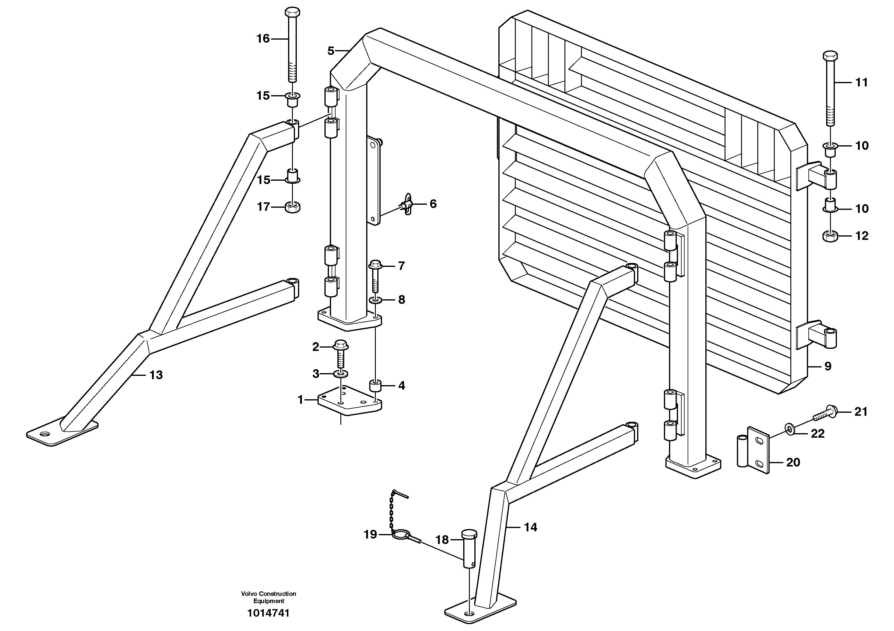 Radiator, kylare. 80874 — volvo parts diagram