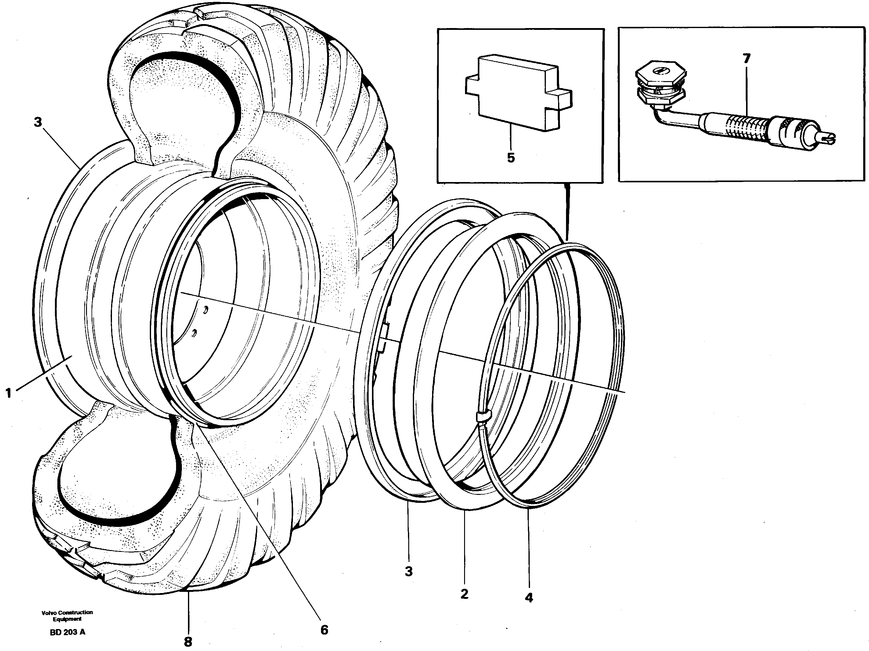 Wheel 30/65-25 — volvo parts diagram