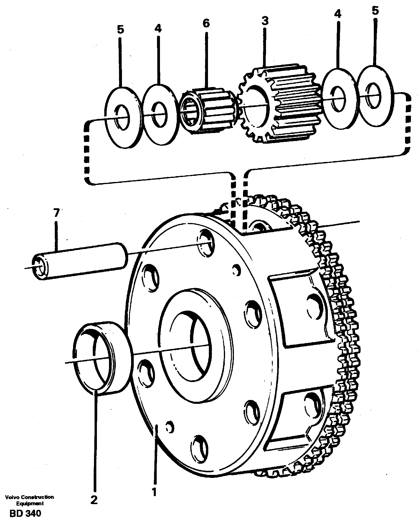 Planet kit, stage 2 — volvo parts diagram