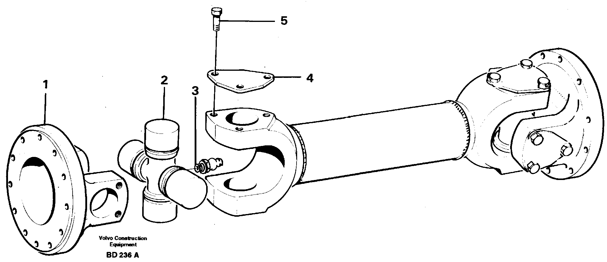 Propeller shaft — volvo parts diagram