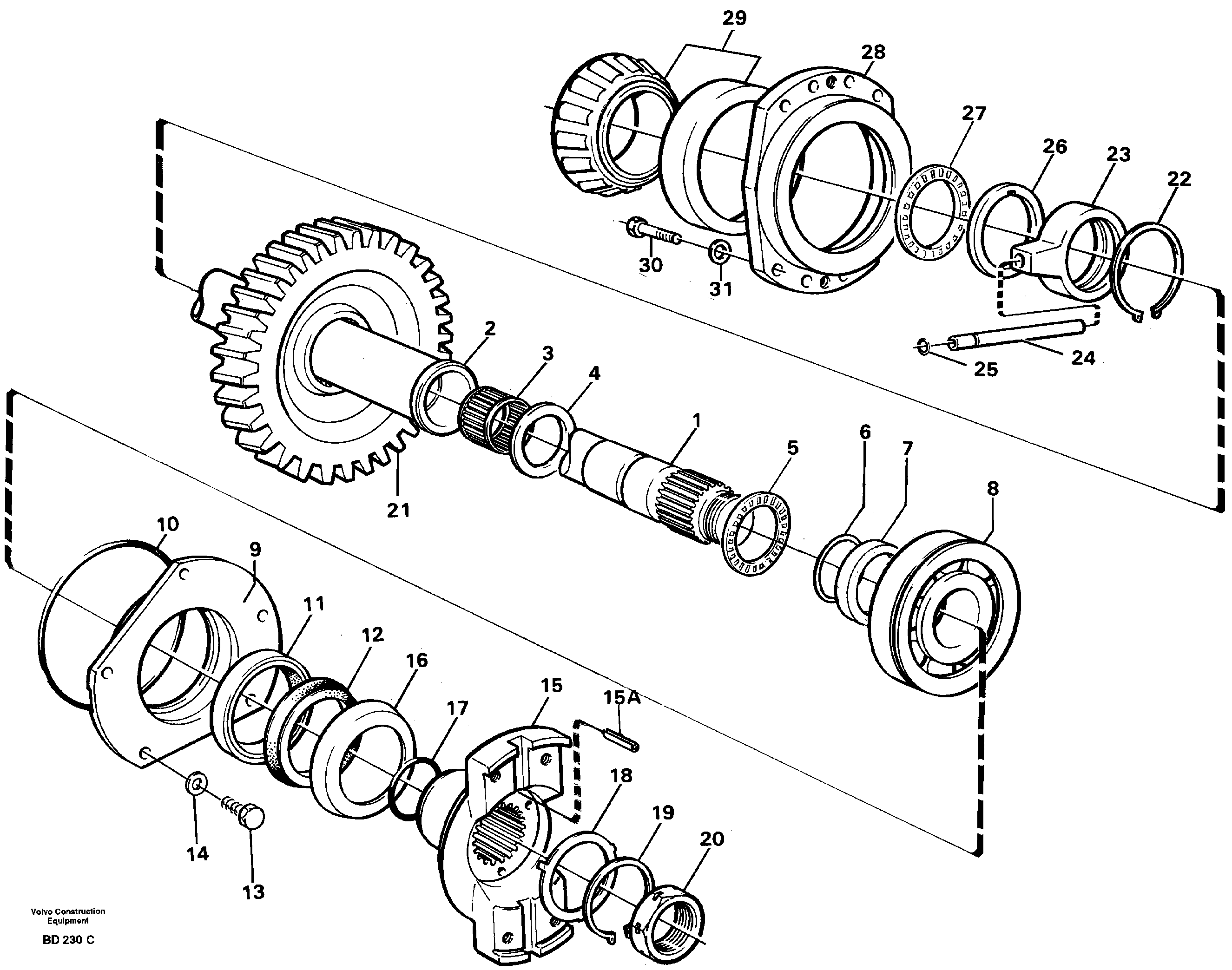 Drive shaft — volvo parts diagram