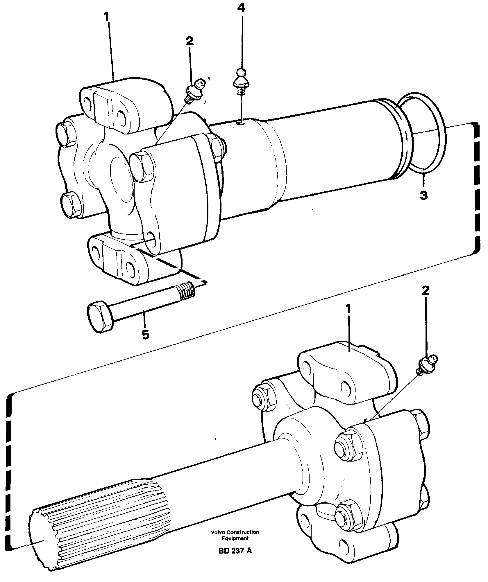 Propeller shaft — volvo parts diagram