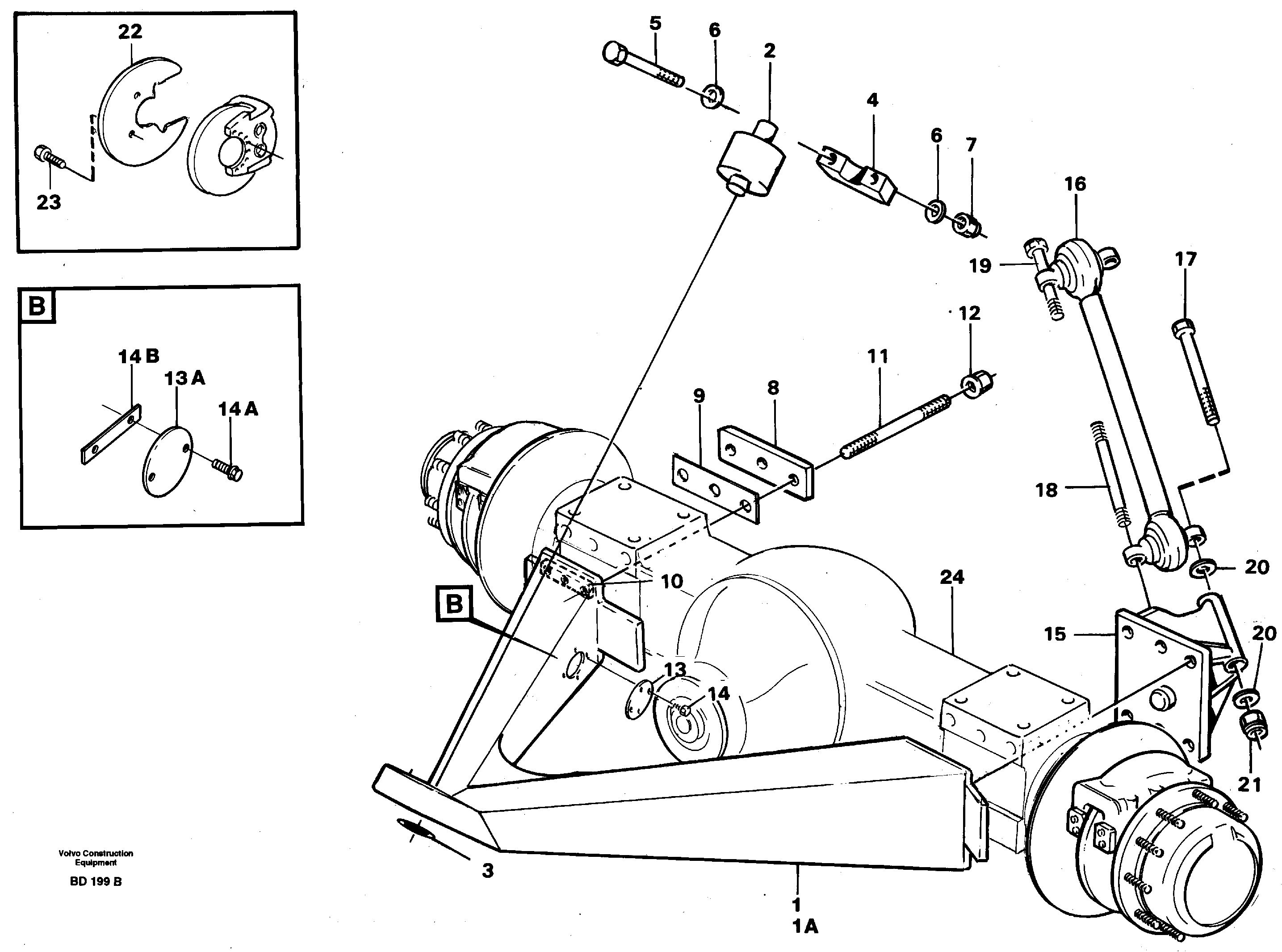 Bogie mounting block rear — volvo parts diagram