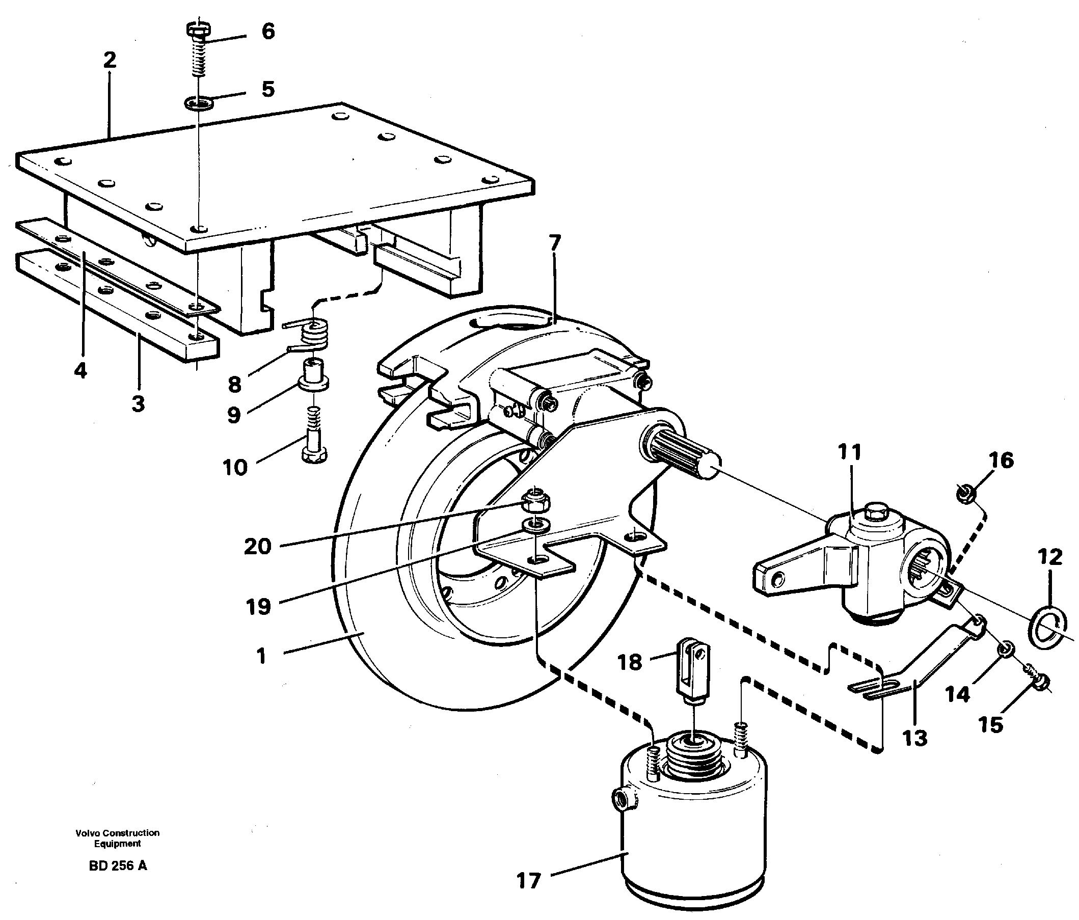 Universaljoint brake — volvo parts diagram