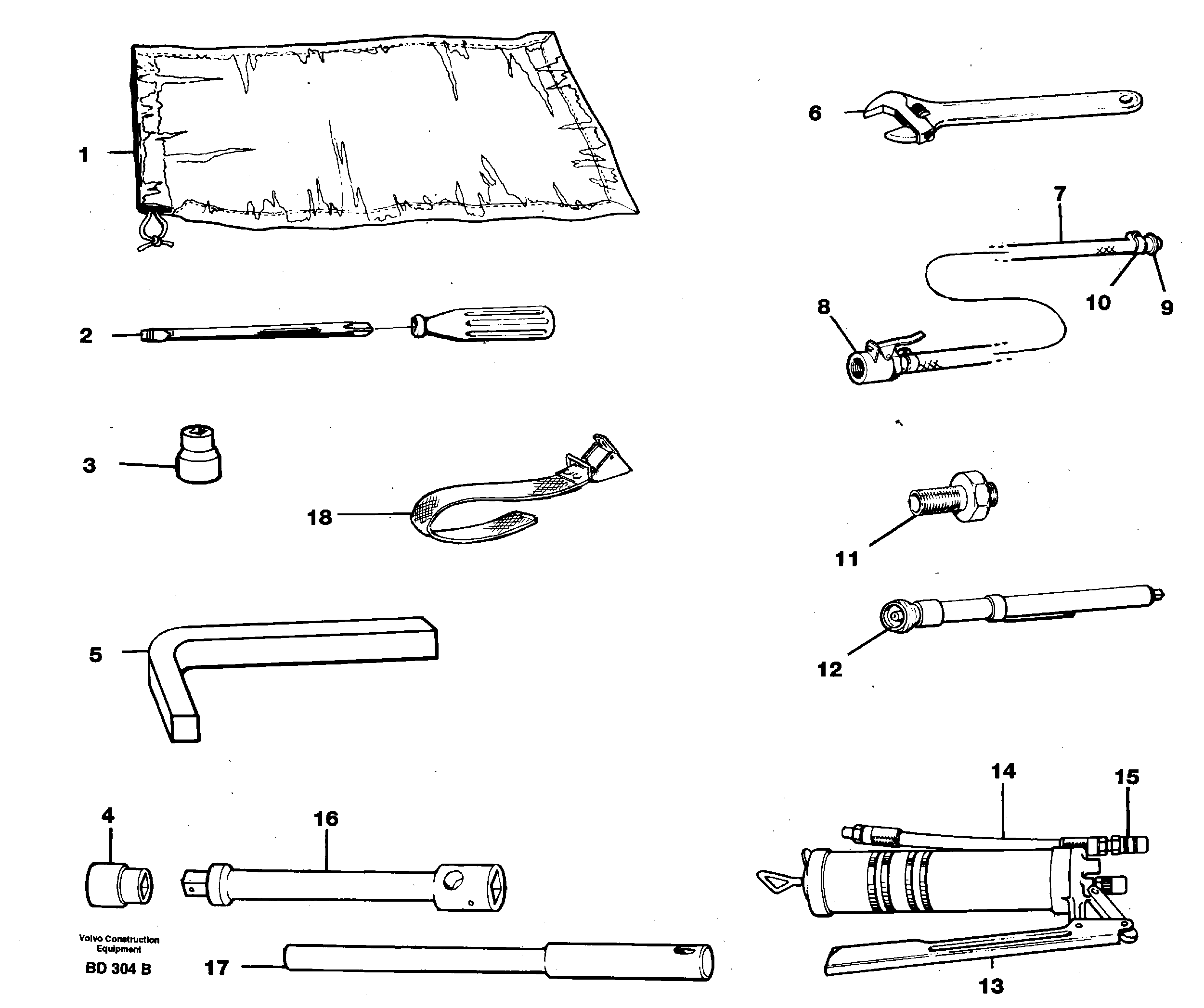 Tool  91829, 93076 — volvo parts diagram