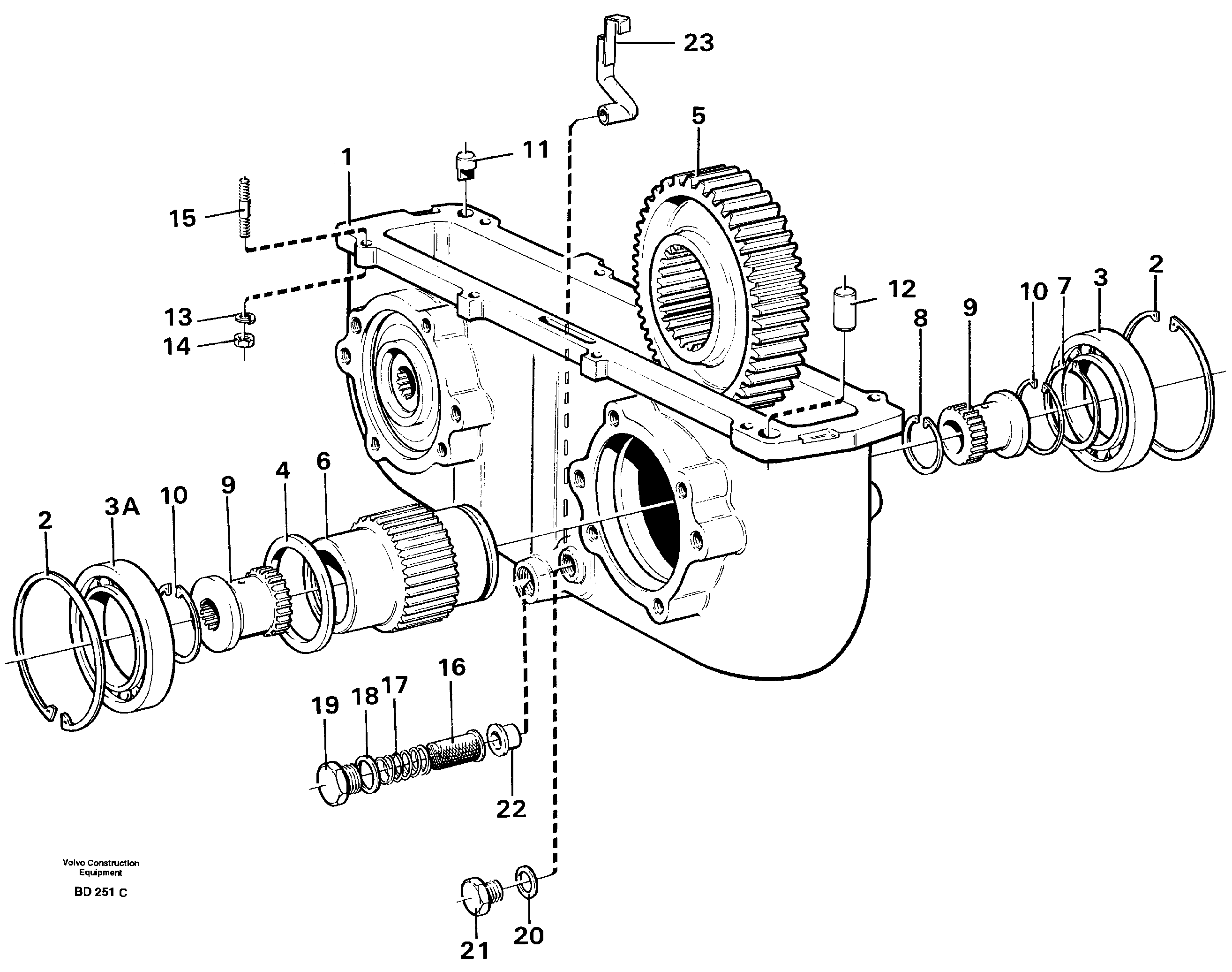 Pump drive power take off — volvo parts diagram
