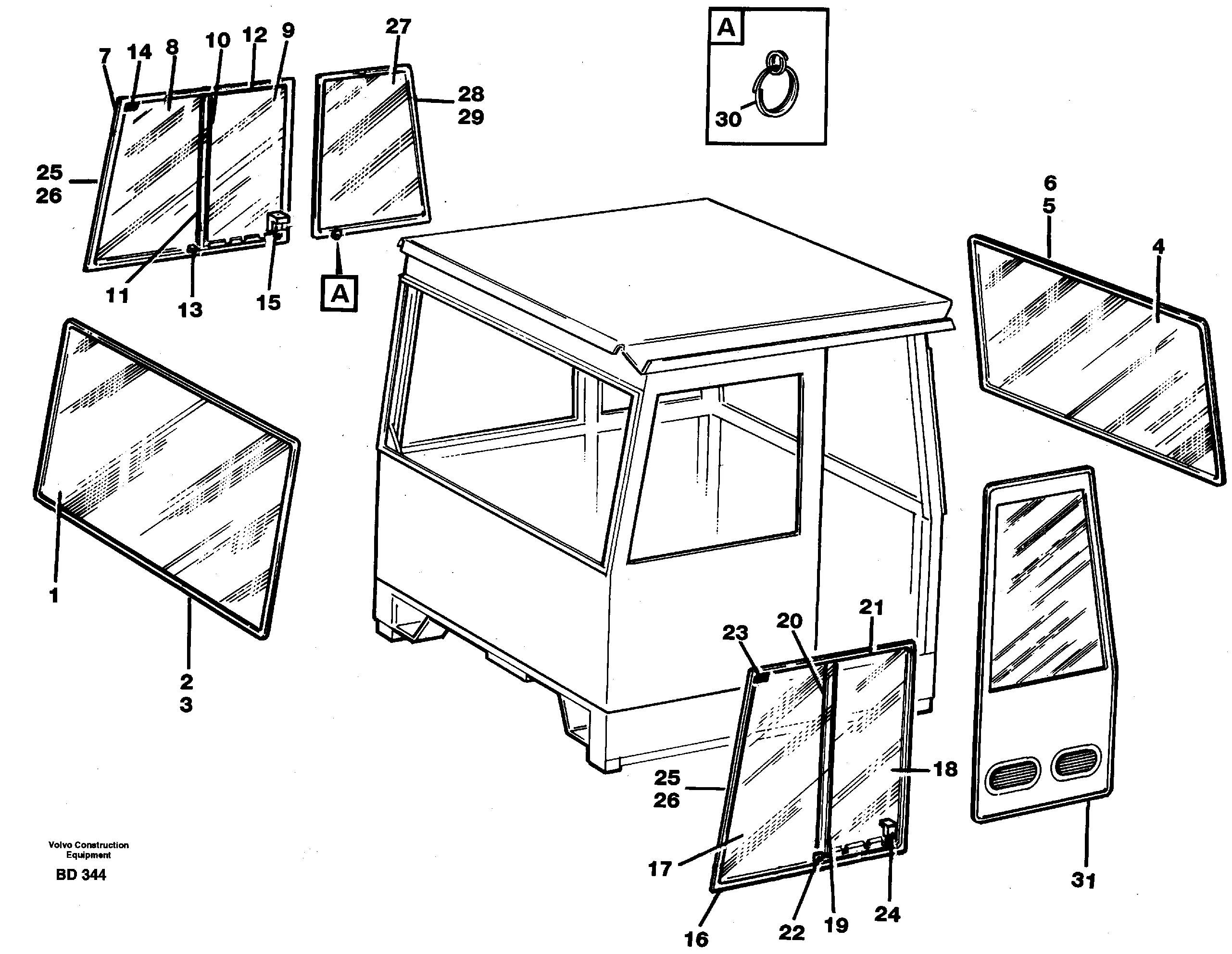 Windows  CAB 1706 - — volvo parts diagram
